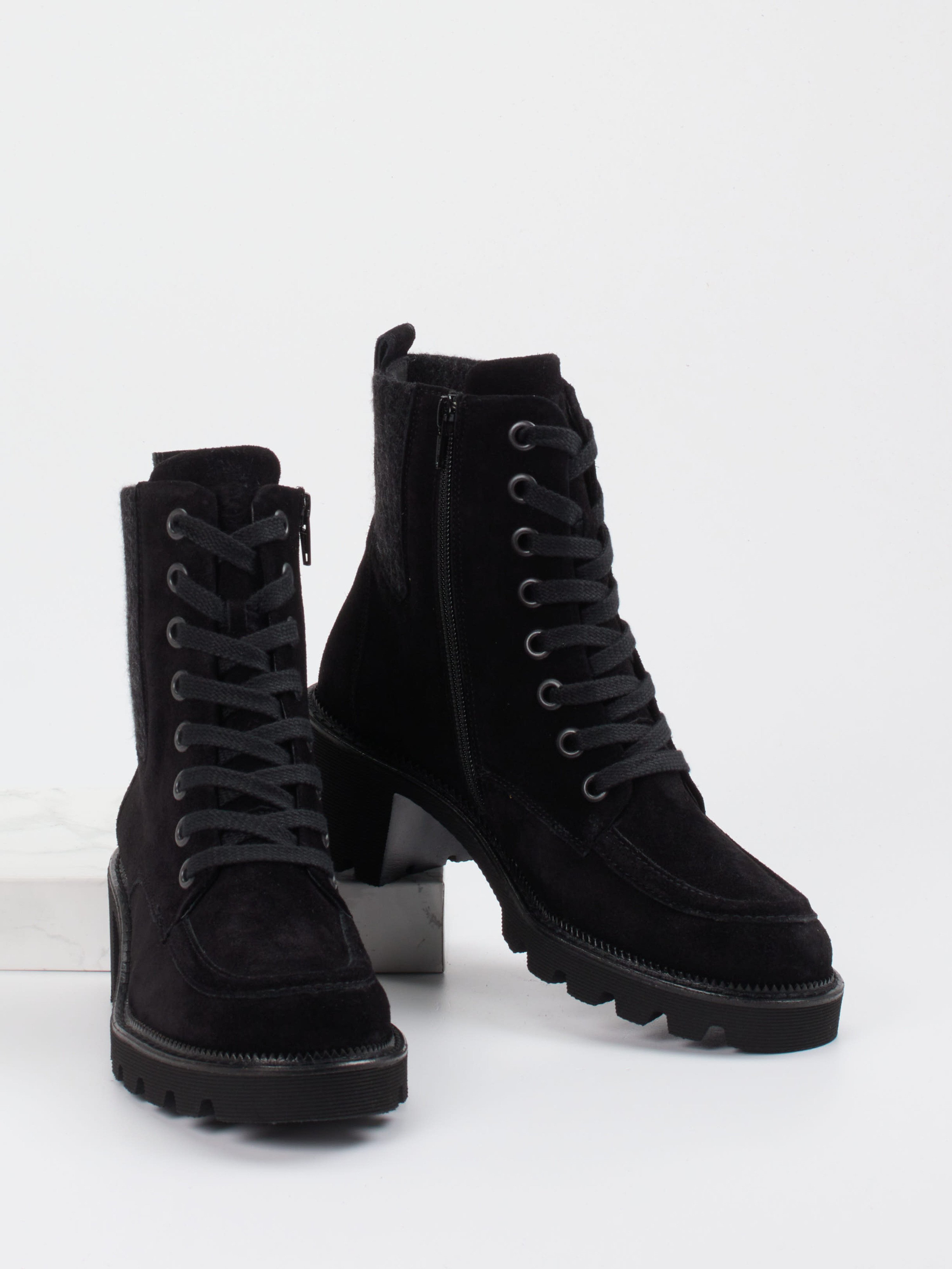 Schnürstiefelette schwarz 1727009003604