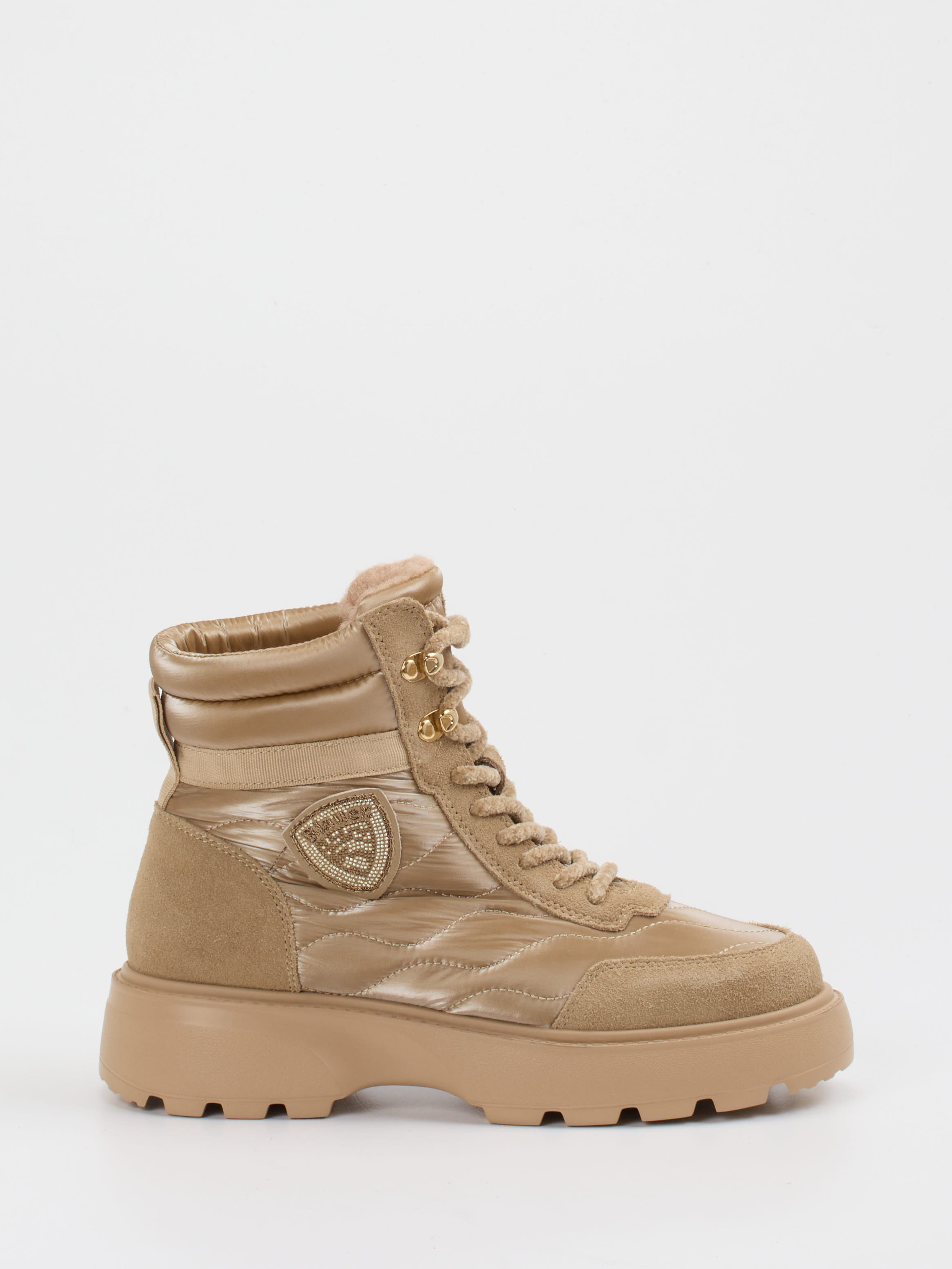 Schnürstiefelette beige 1805359000401