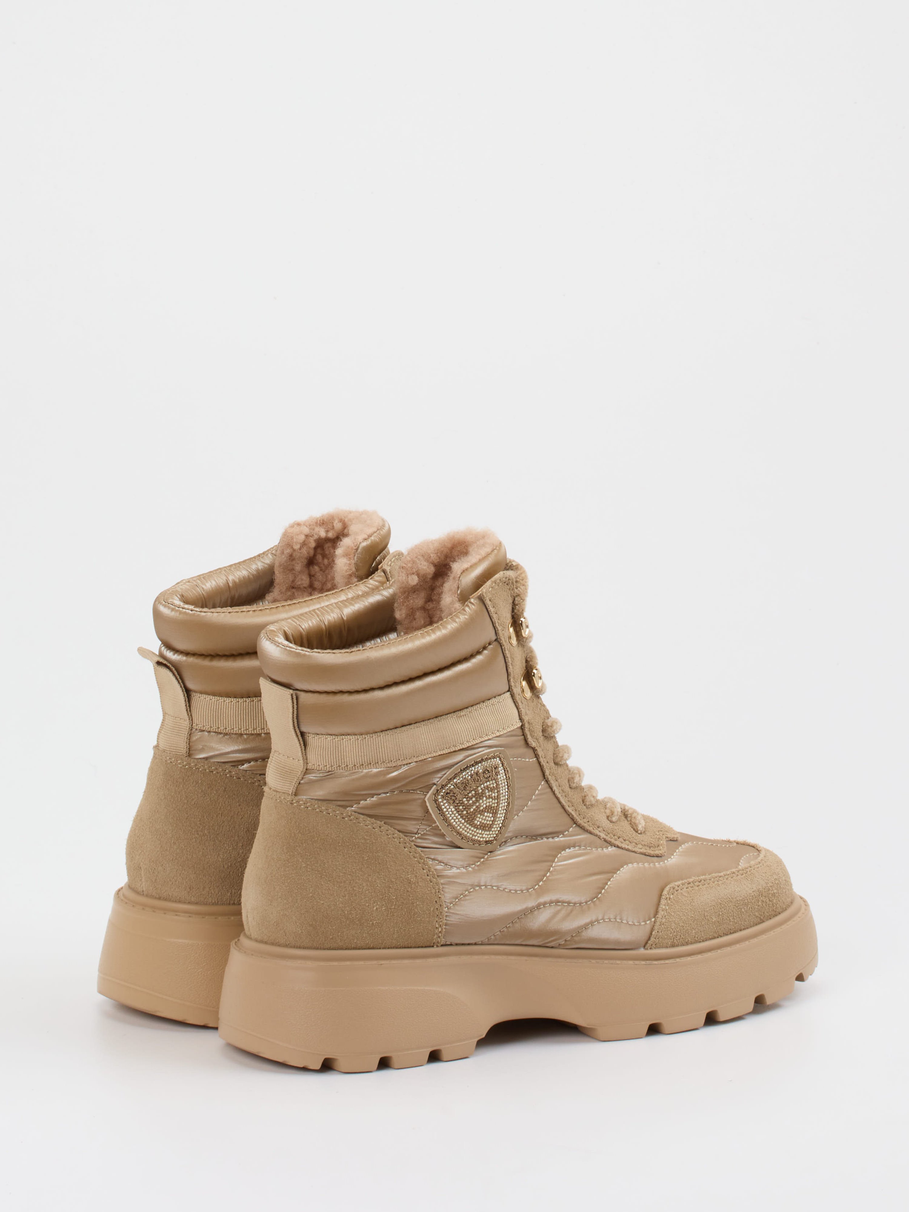 Schnürstiefelette beige 1805359000403