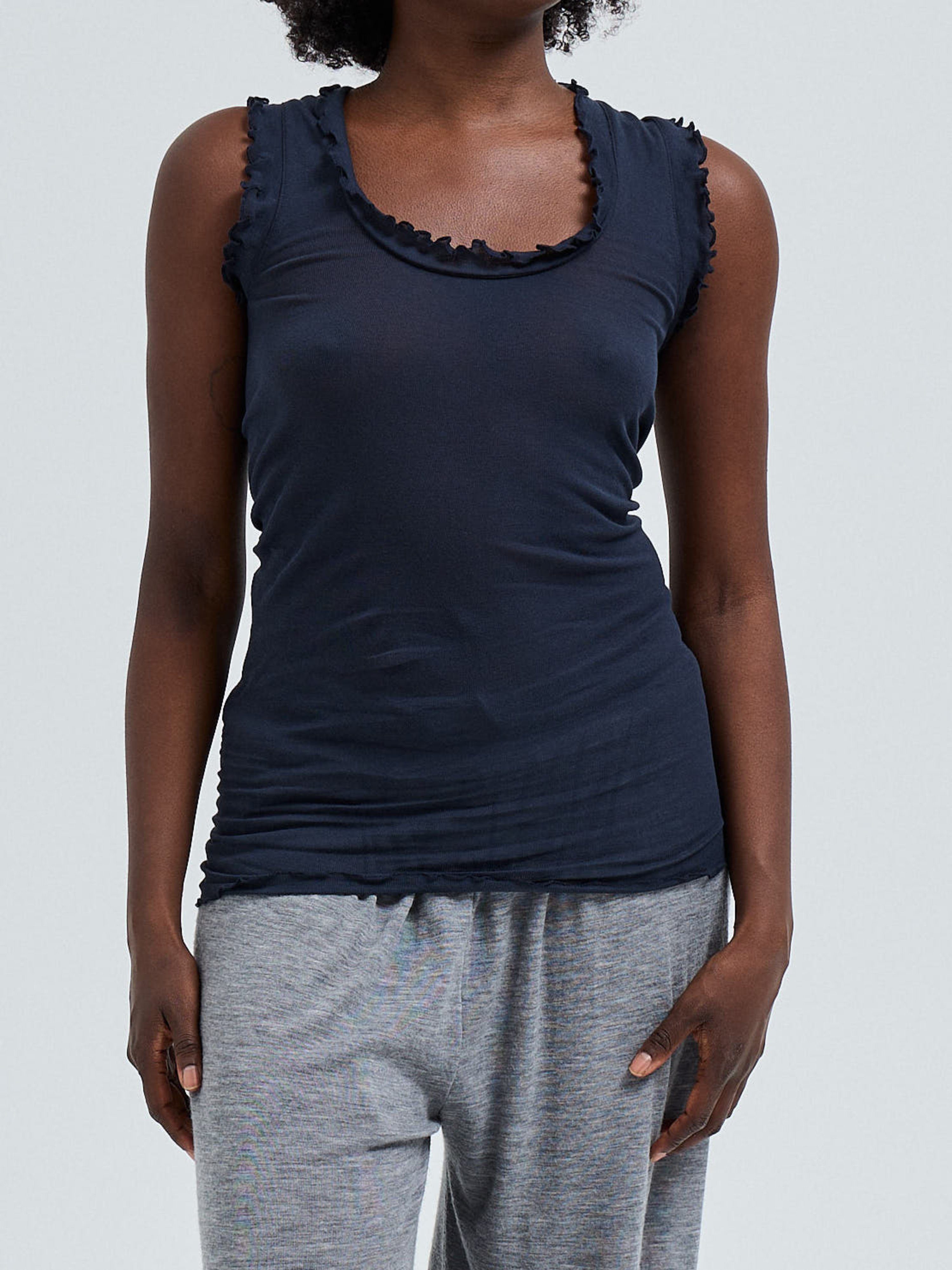 Flounce Tank Top blau 9352109000106