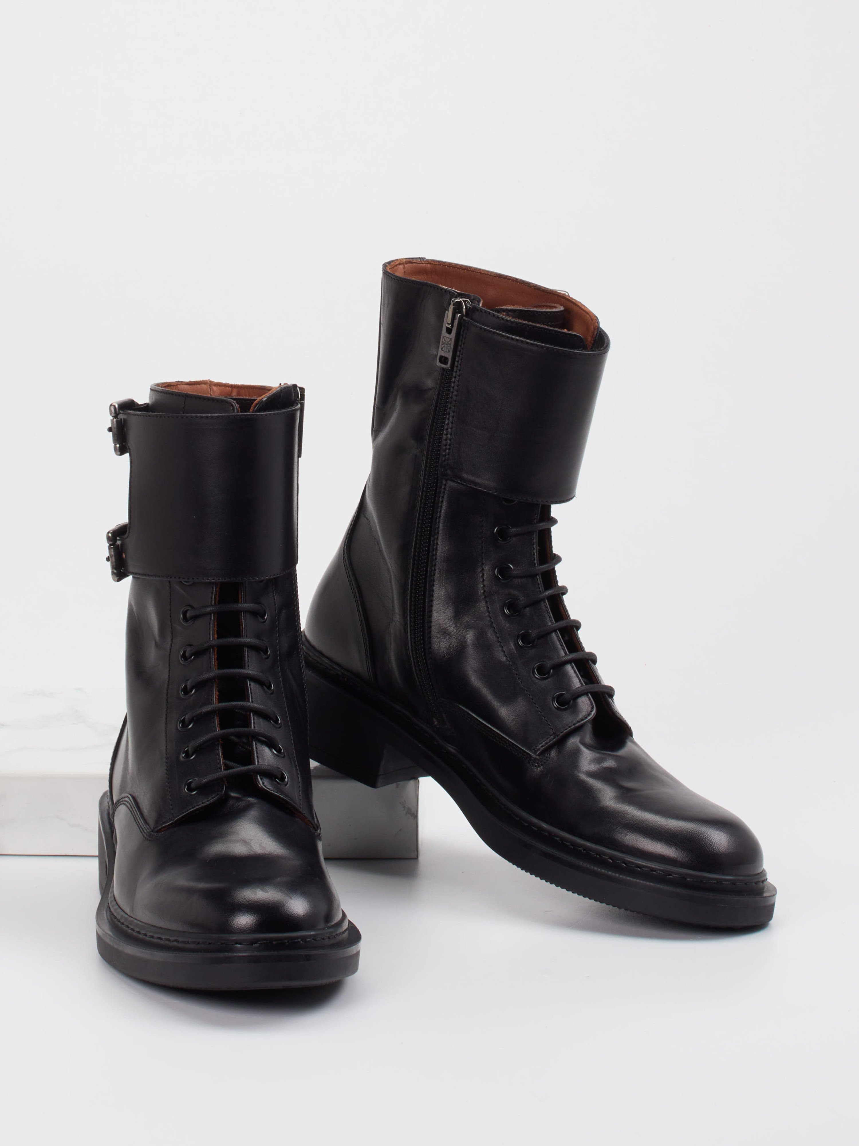 Schnürstiefelette schwarz 1723009019504