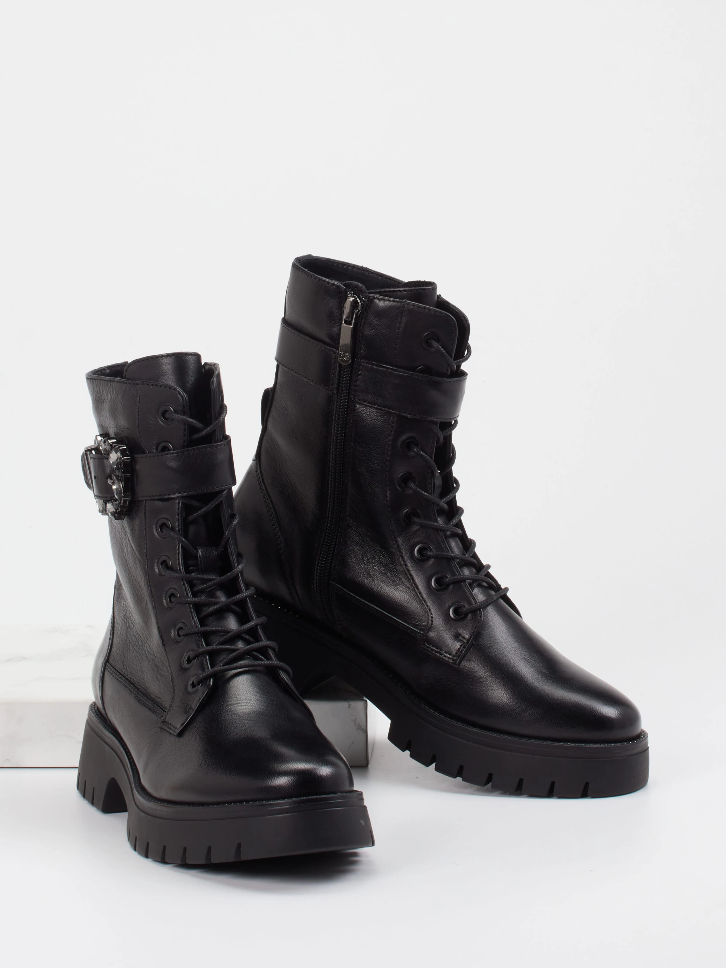 Schnürstiefelette schwarz 1725009010804
