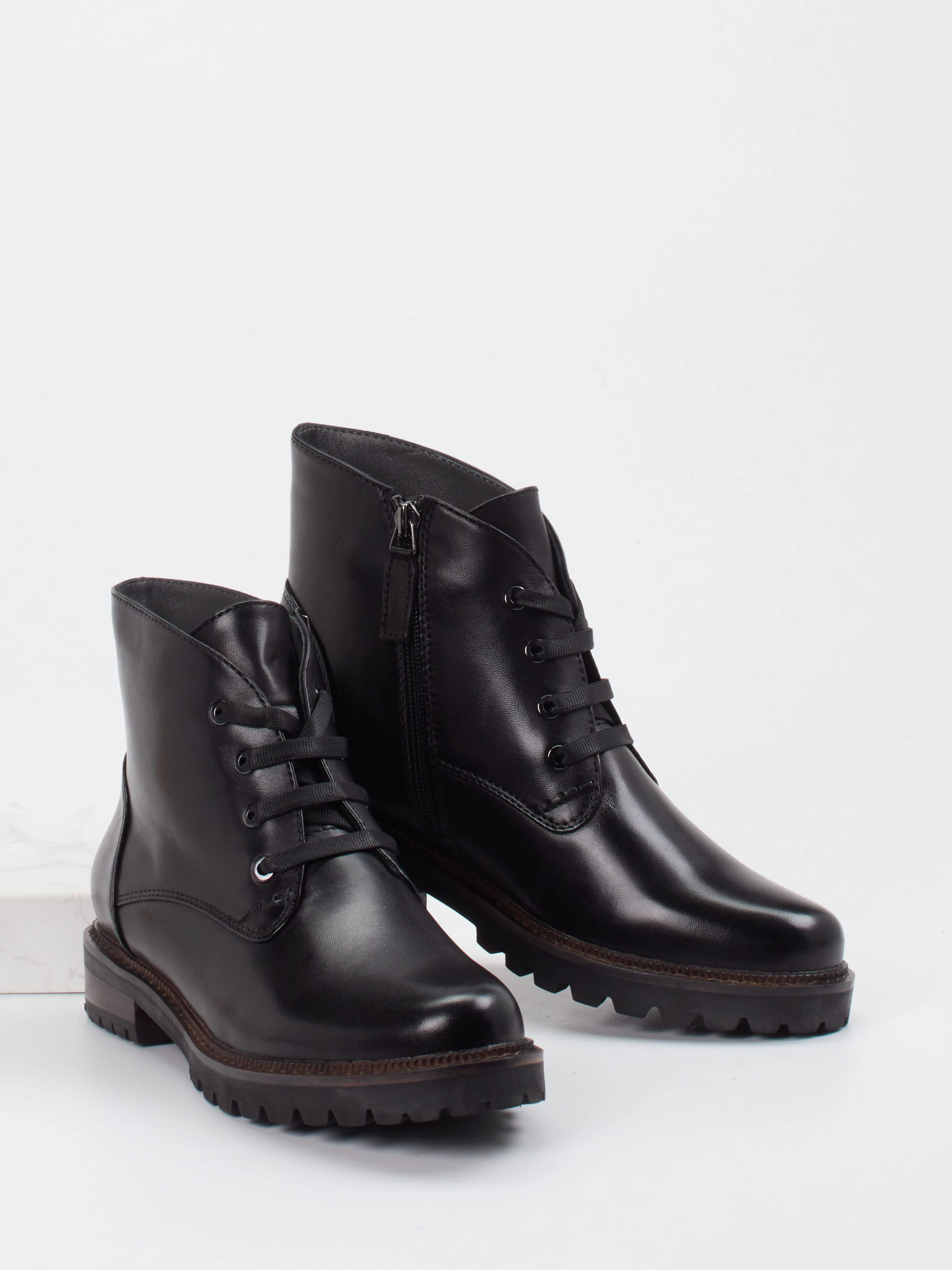 Schnürstiefelette schwarz 1703009016604