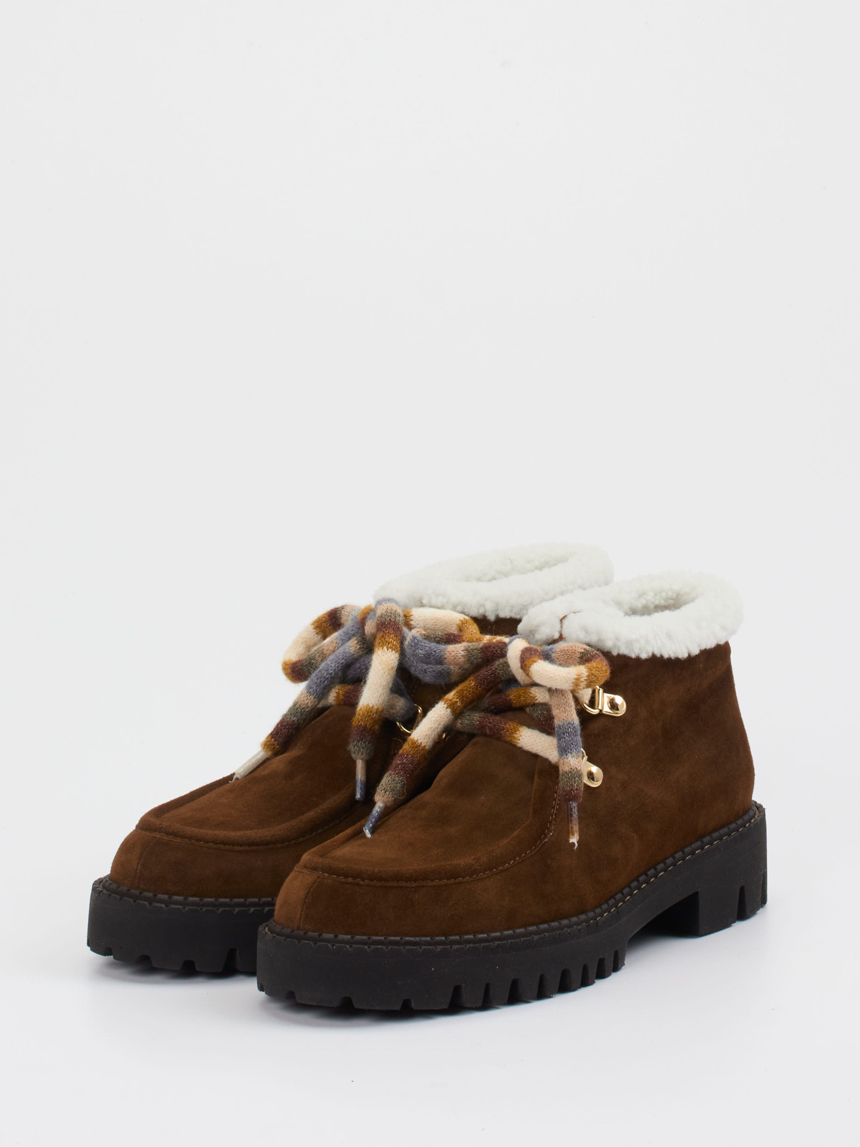 Schnürstiefelette braun 1803229000802