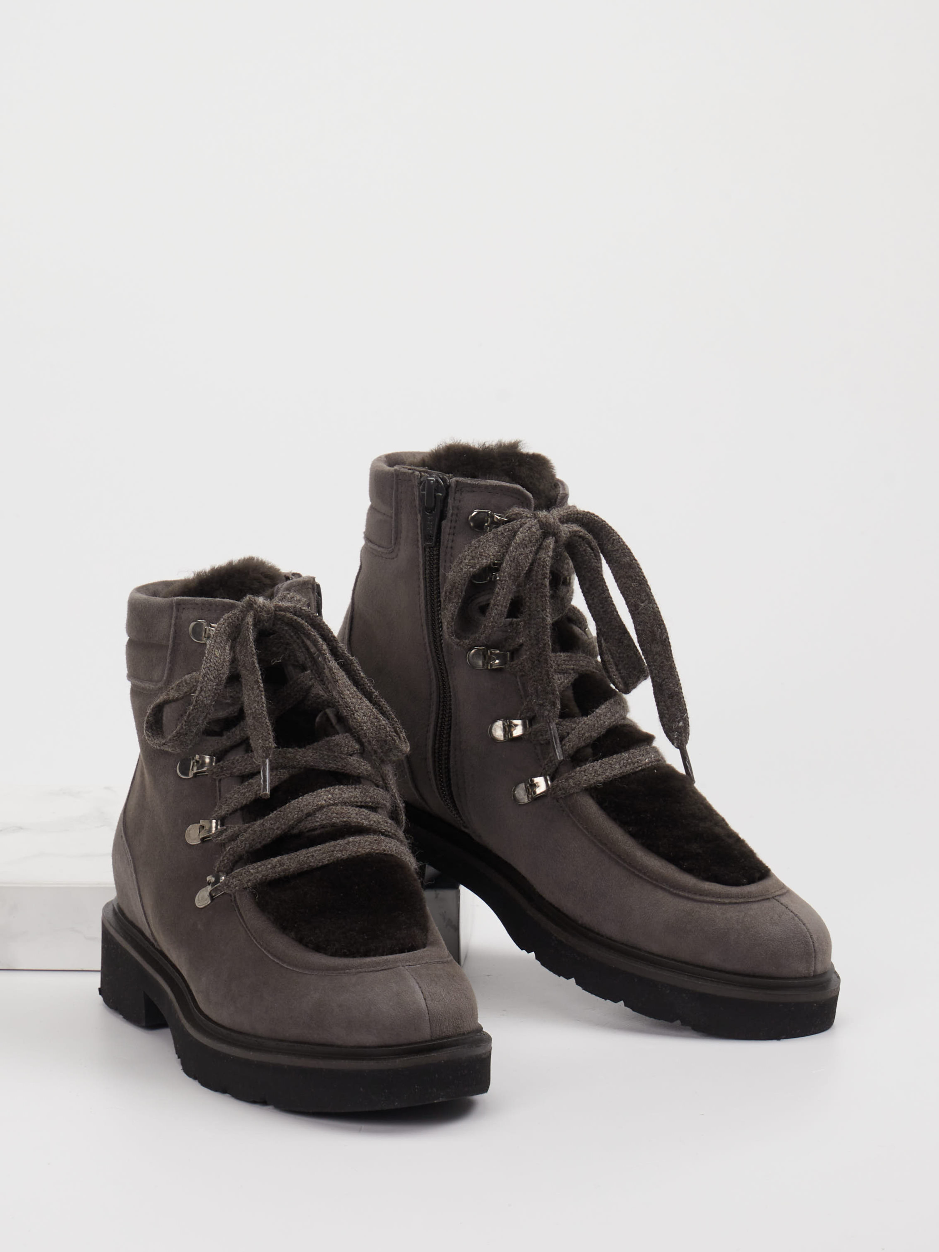 Schnürstiefelette grau 1803459001604