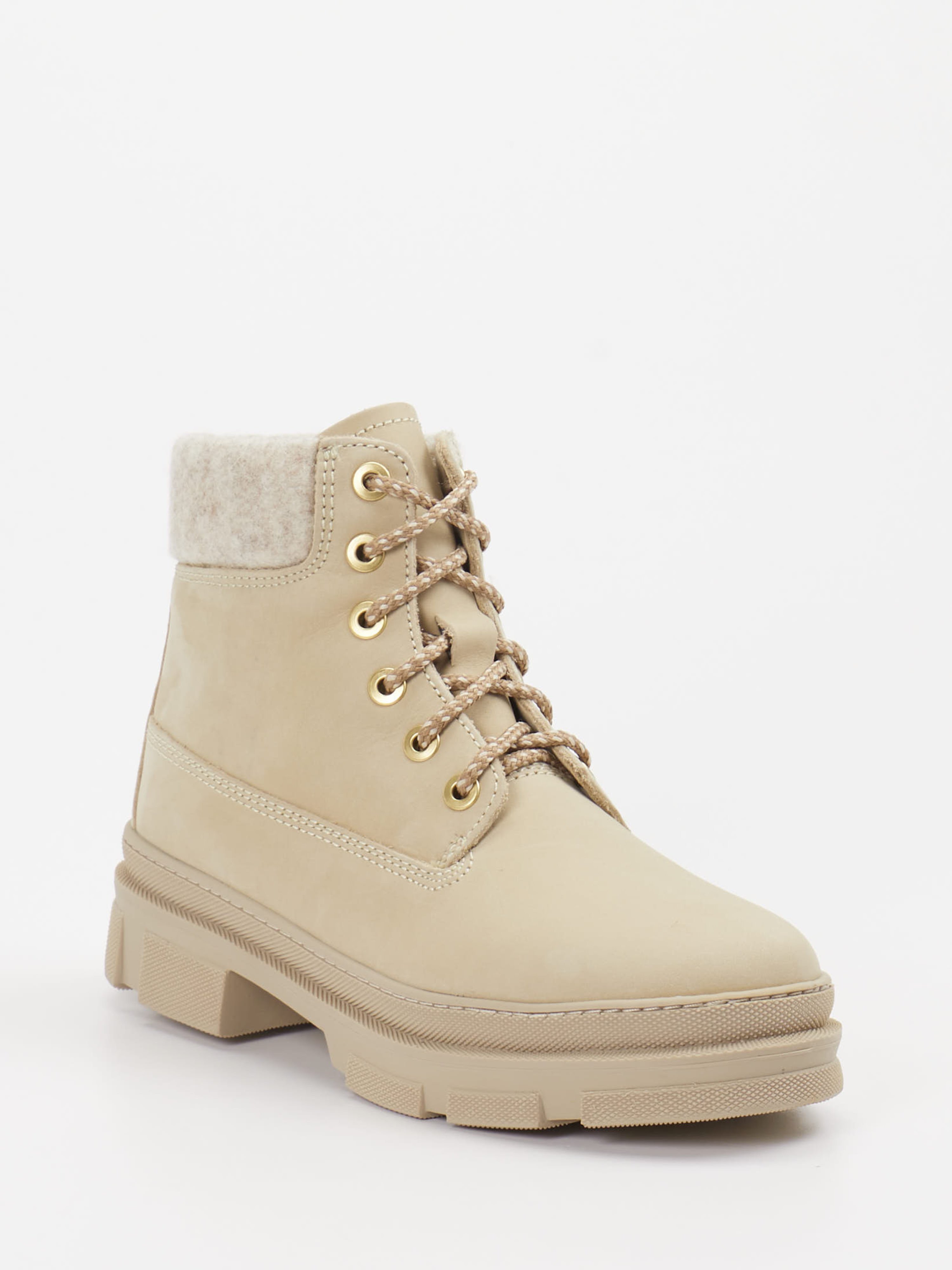 Schnürstiefelette beige 1803399000406