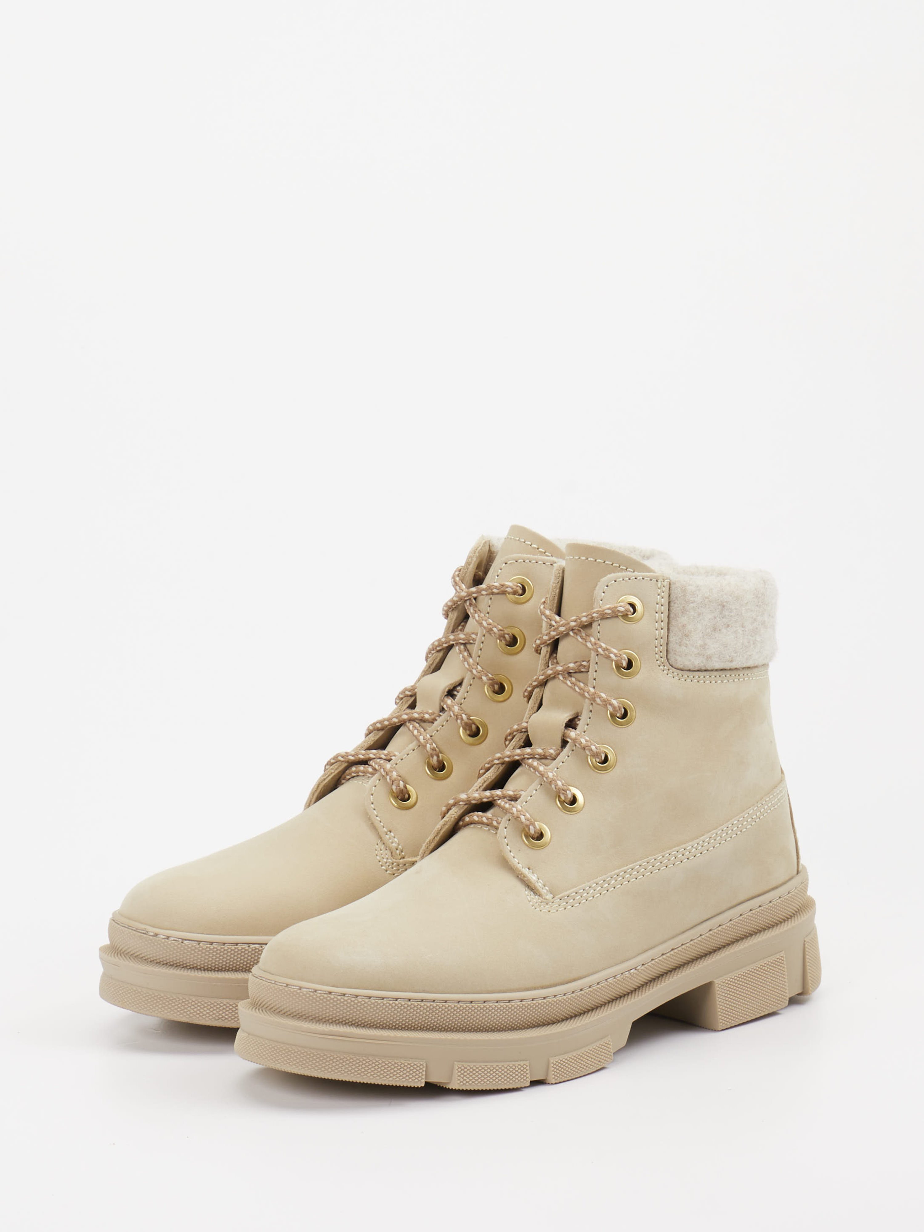 Schnürstiefelette beige 1803399000402