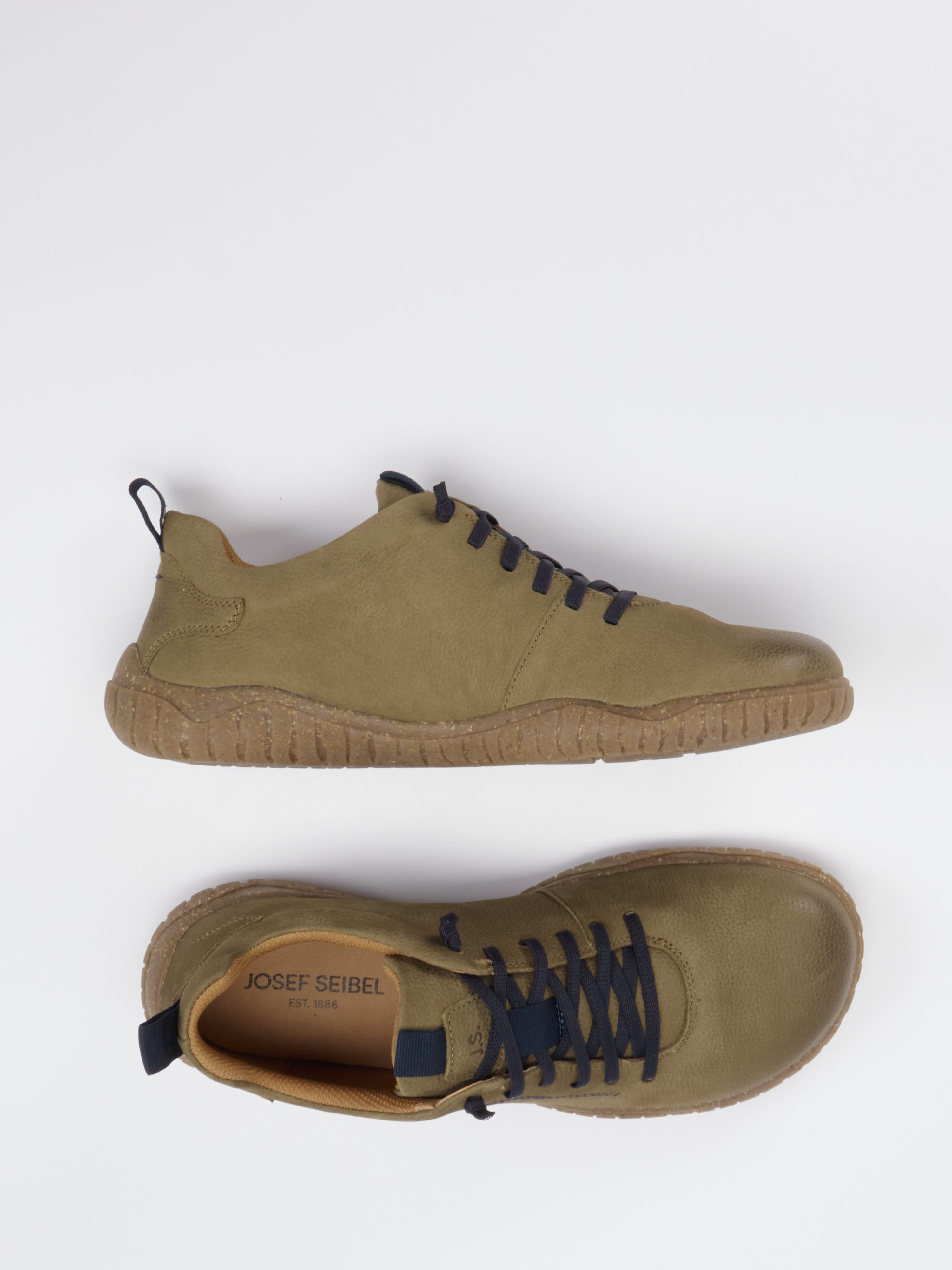 Buy Josef Seibel Men lace-up shoe in khaki/olive | Zumnorde Online