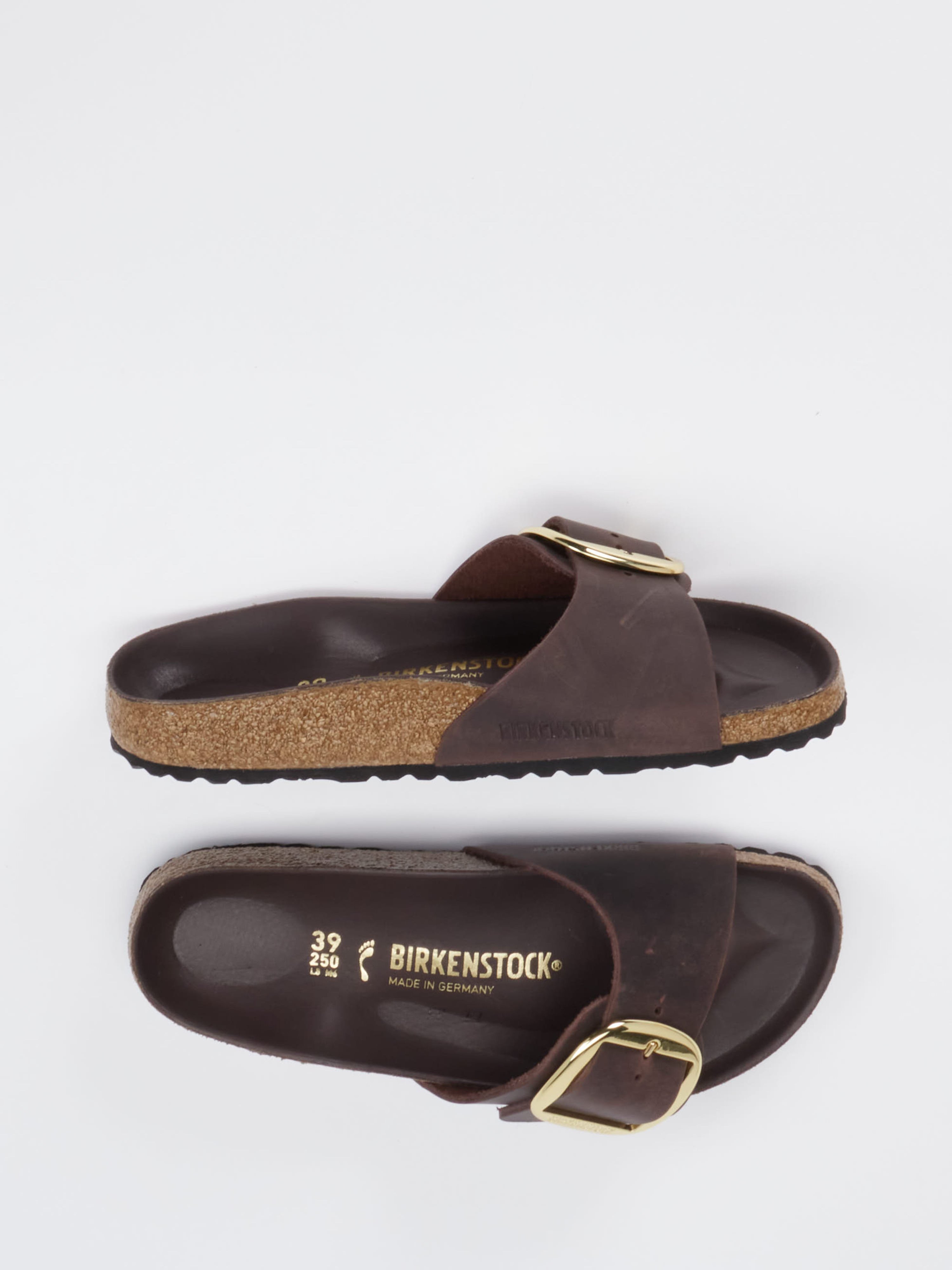 Pantolette Madrid Big Buckle braun 2110209001704