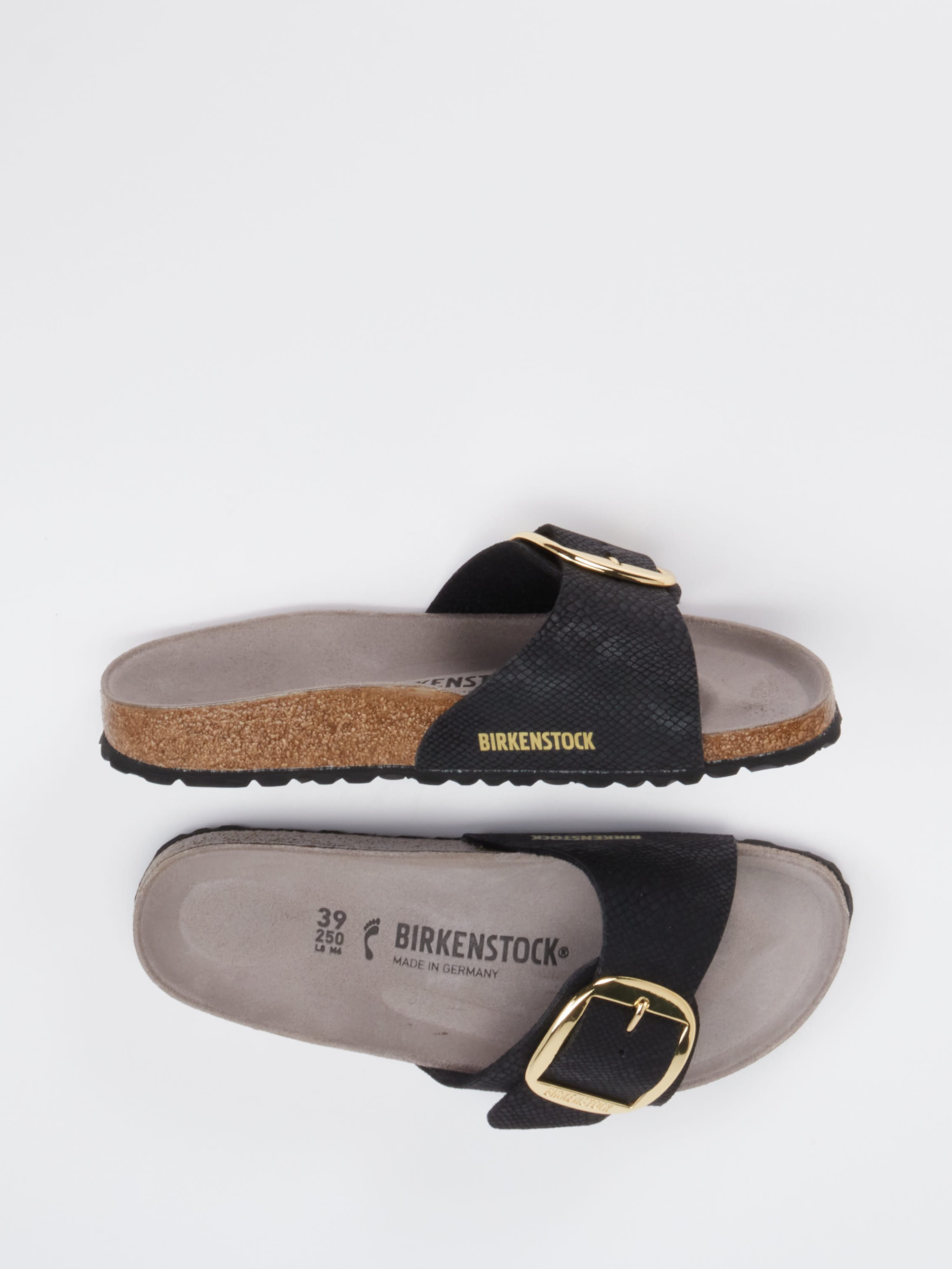 Pantolette Madrid Big Buckle schwarz 2110009006104