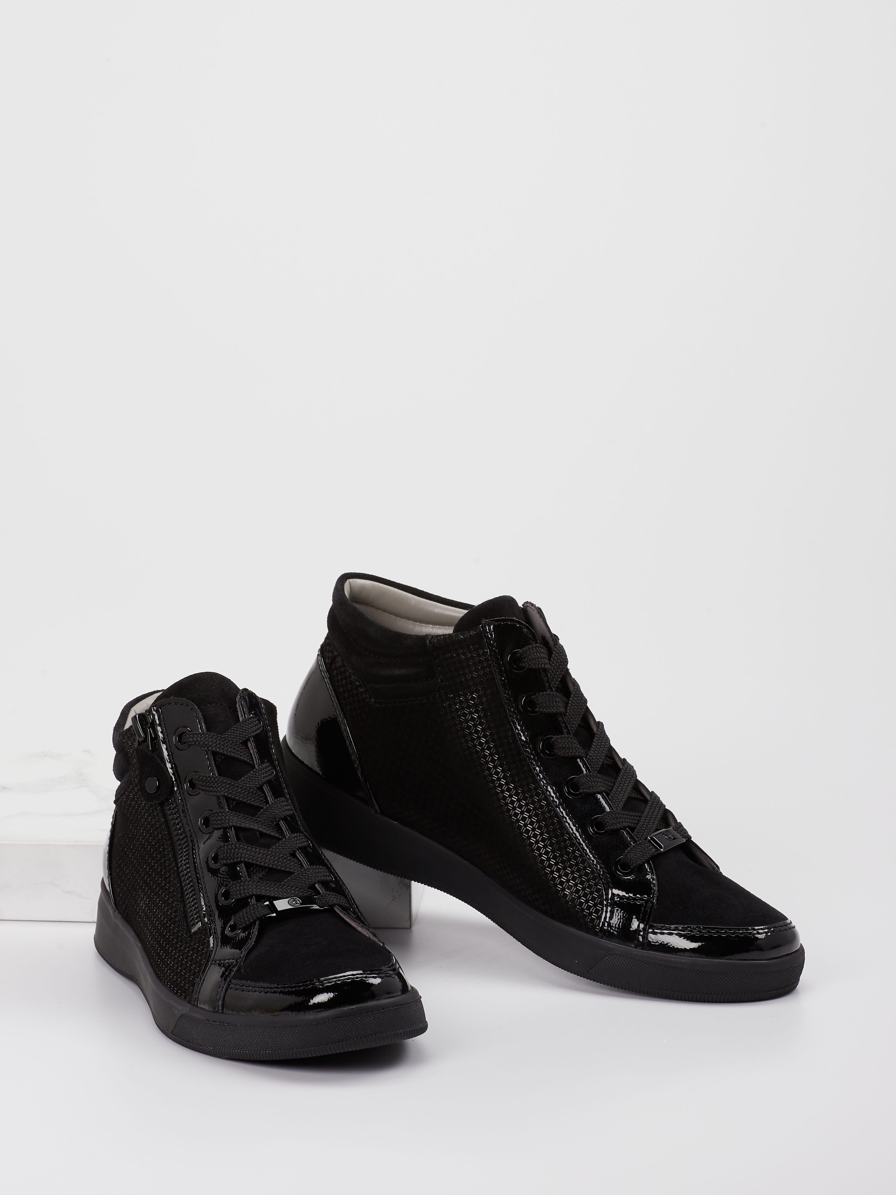 Schnürstiefelette schwarz 2751009040804