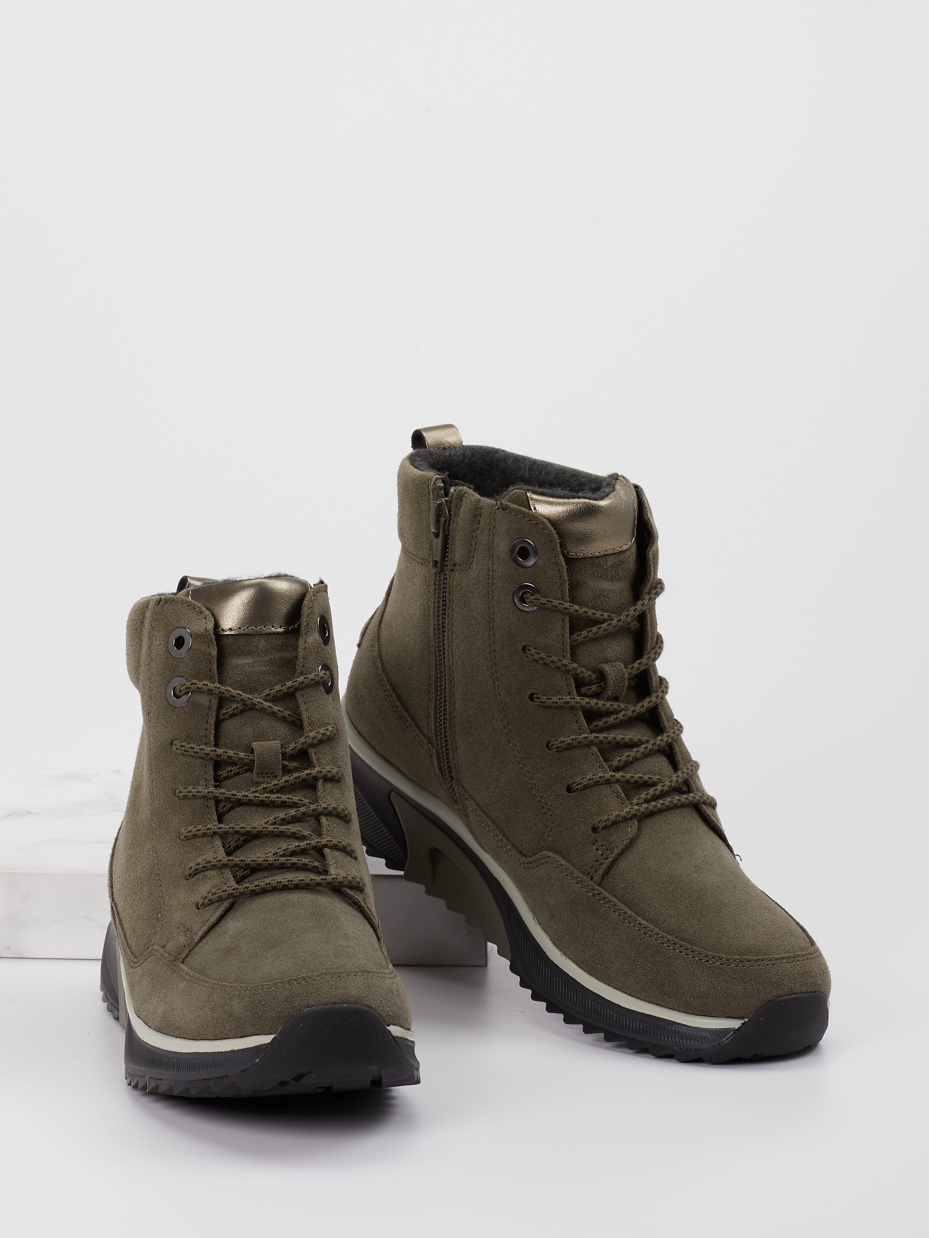 Schnürstiefelette grün 2751629002604