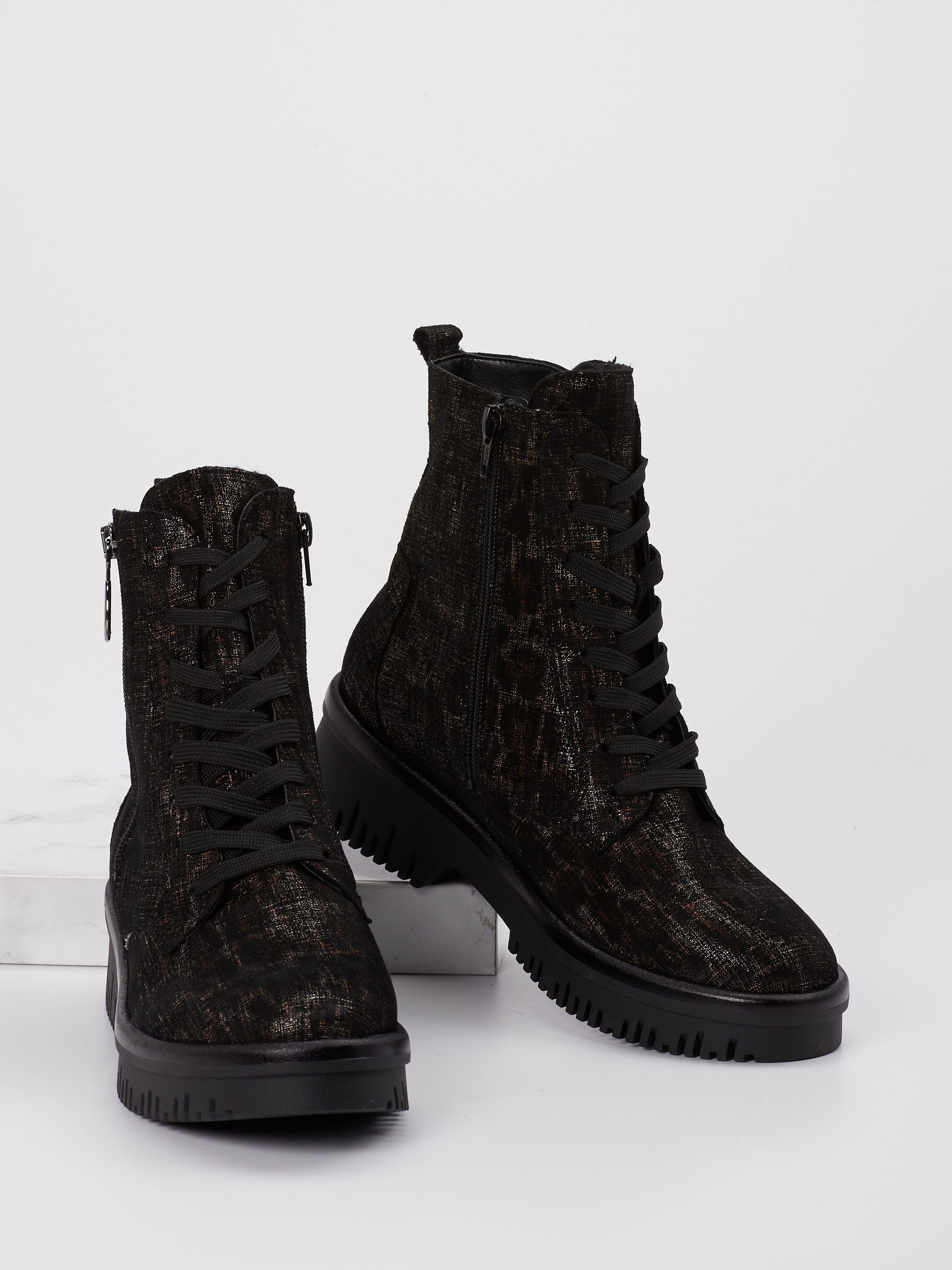 Schnürstiefelette schwarz 2751002000904