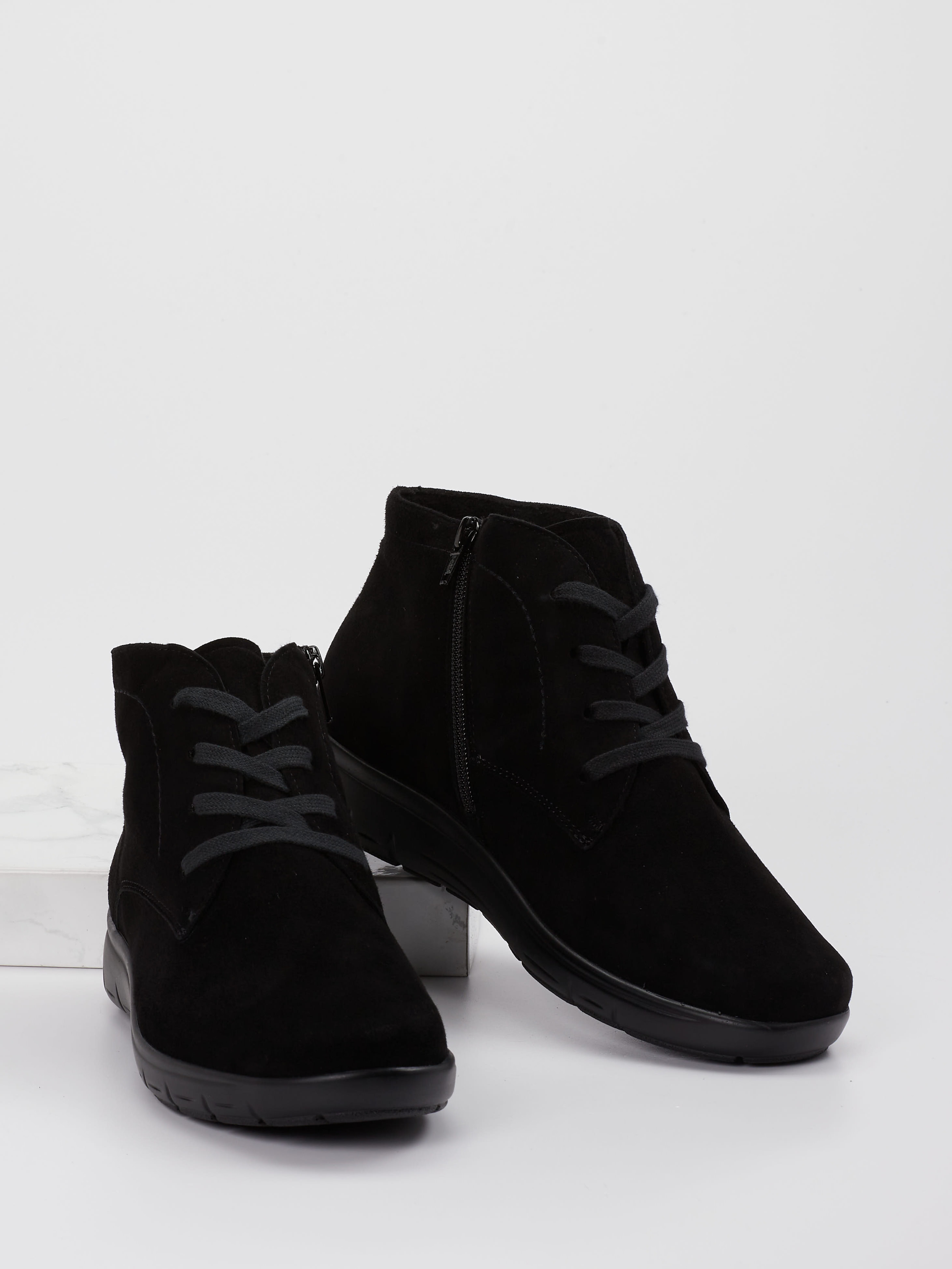 Schnürstiefelette Gudrun schwarz 2751009040704