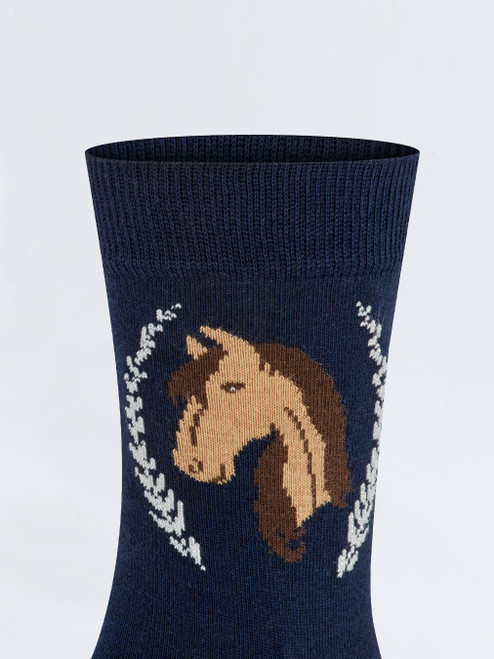 Horse Kinder Socken blau 9691109000702