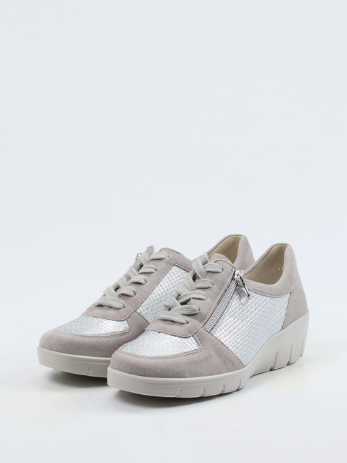 Lace-up shoe gray 2653499000502