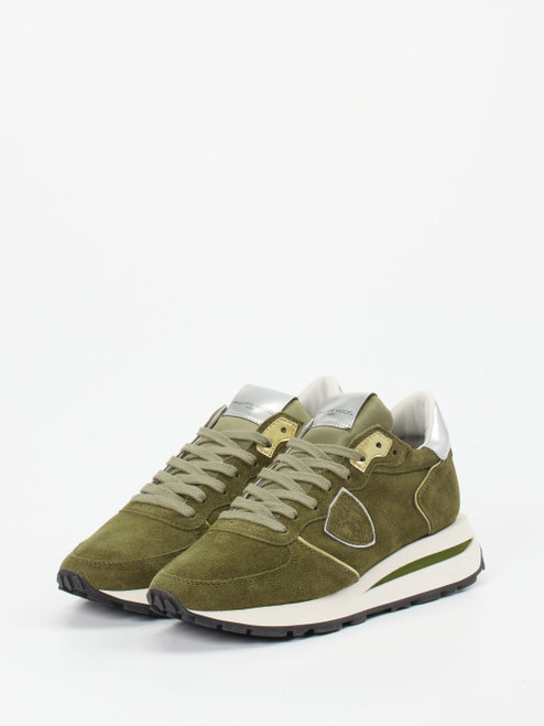 スニーカー Philippe Model Paris Sneakers & Slip-On Green Prsx Sneakers: Man's White/Green Shoes | Philippe Model