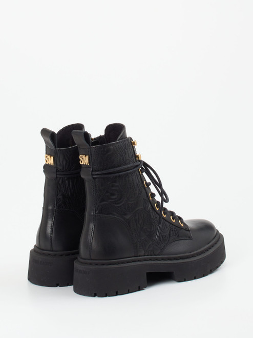 Schnürstiefelette schwarz 1723009017903