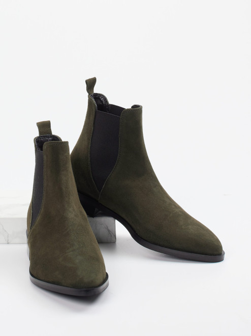 Stiefelette grün 1711609001304