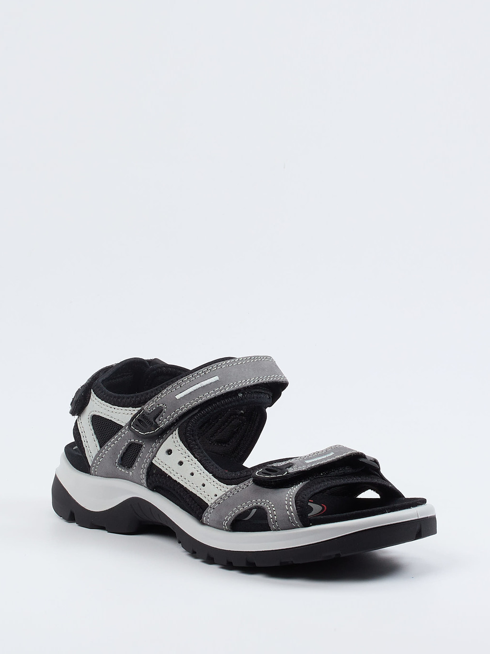 Ecco – Trekking-Sandalen aus Nubukleder grau