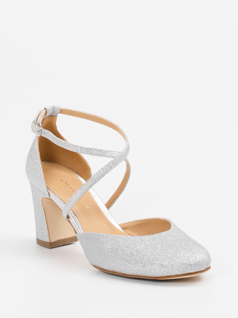 Konstantin Starke – Pumps aus Metallic mit Glitzerfinish