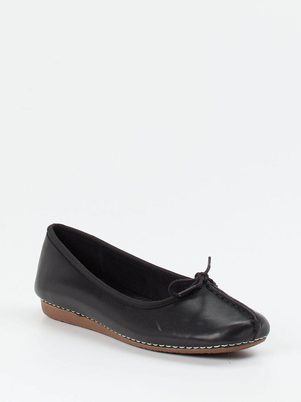 Clarks – Komfort-Ballerinas aus Kalbleder Schwarz