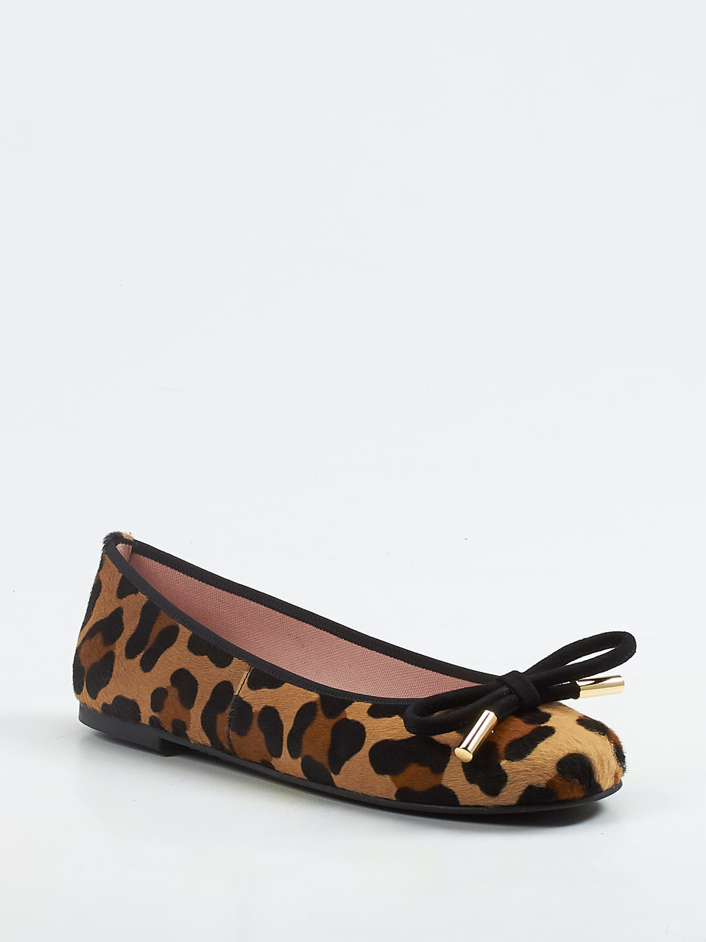 Pretty Ballerinas – Ballerinas aus Fell mit Leoprint