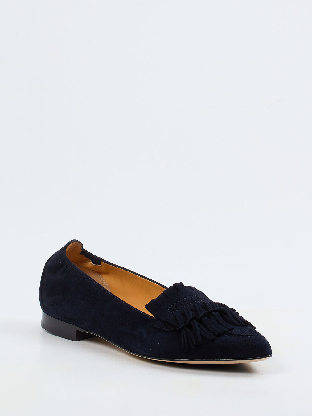 Truman's – Tassel Loafer aus Veloursleder Blau