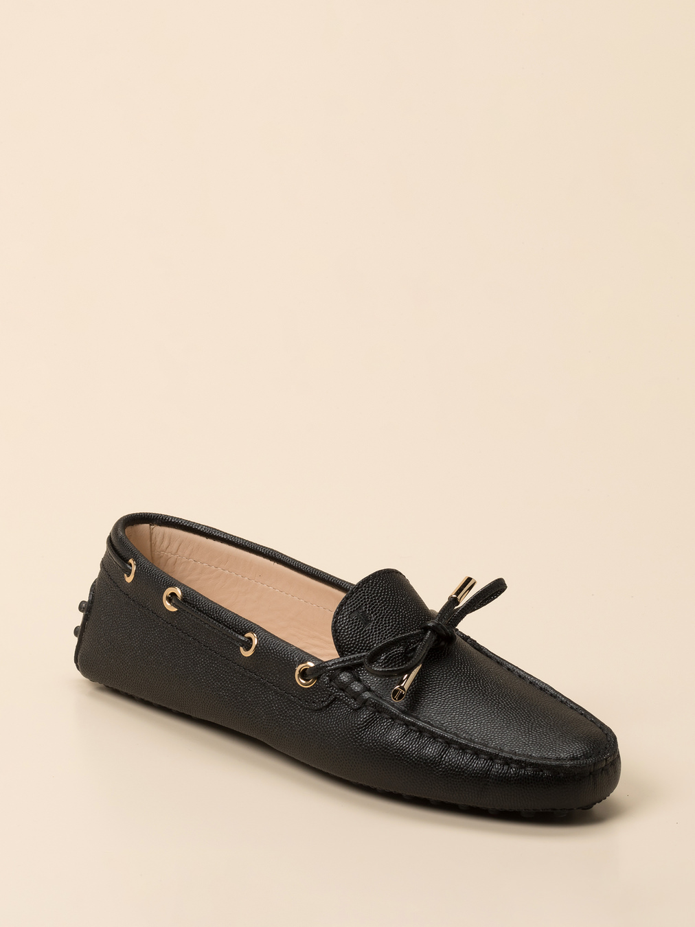 Tod's – Mokassin aus geprägtem Leder Schwarz