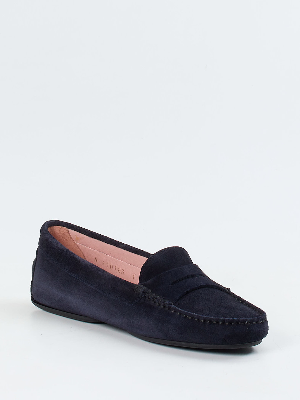 Pretty Ballerinas – Loafer aus Veloursleder Dunkelblau