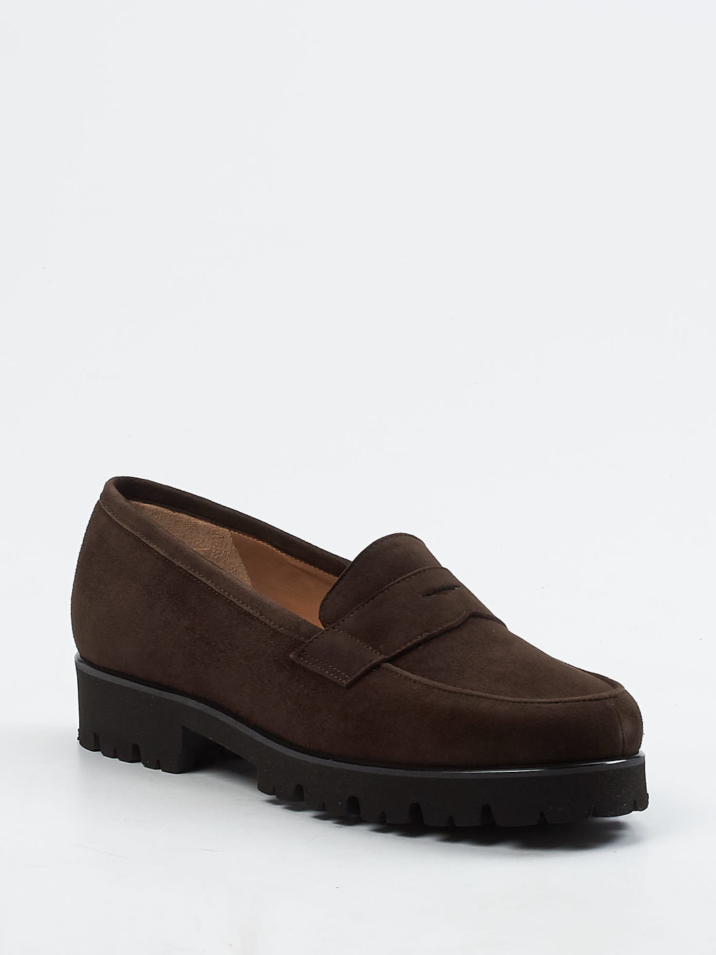 Konstantin Starke – Loafer aus Veloursleder Dunkelbraun