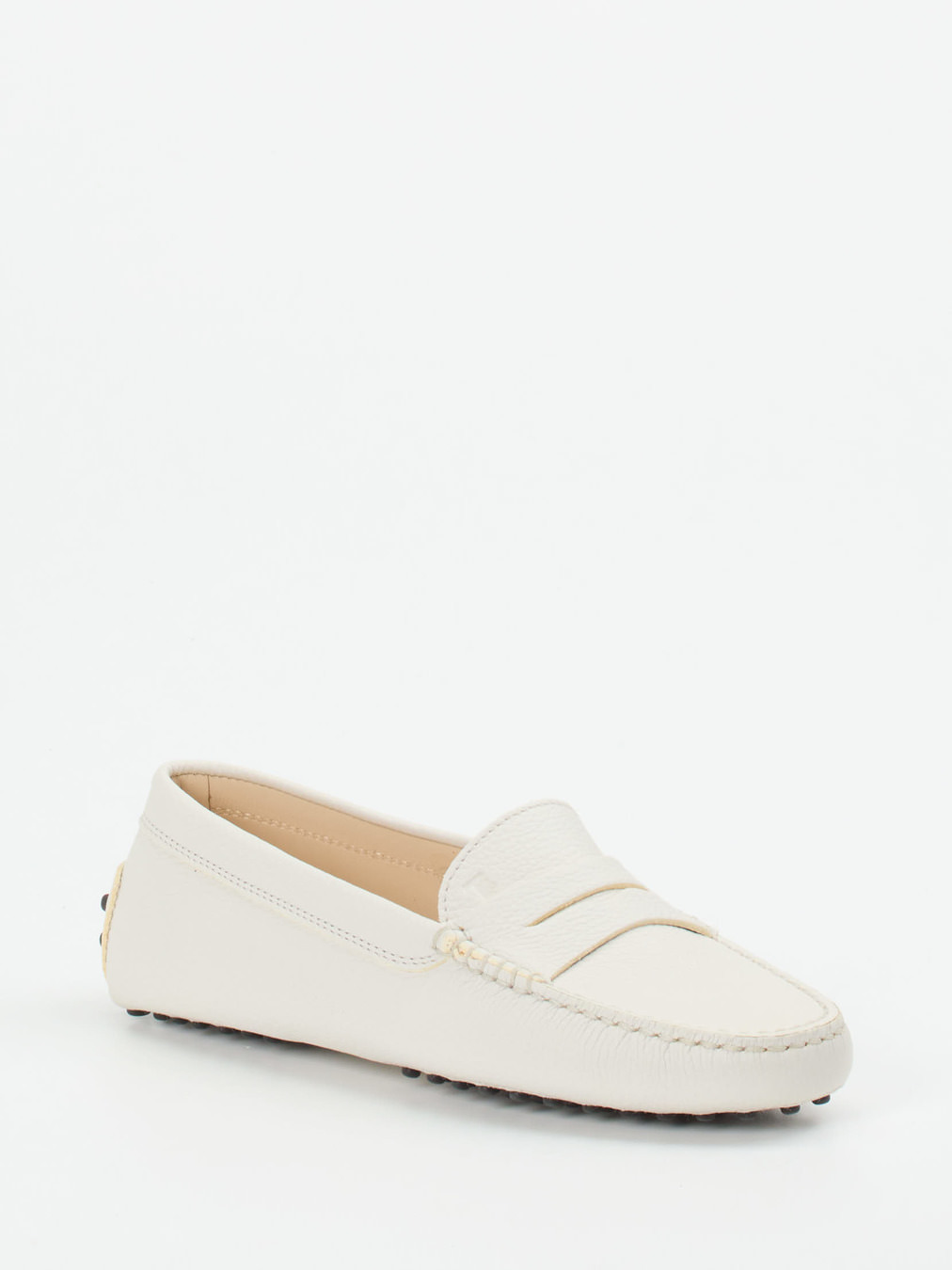 Tod's – Mokassin aus Kalbleder in Cremeweiß