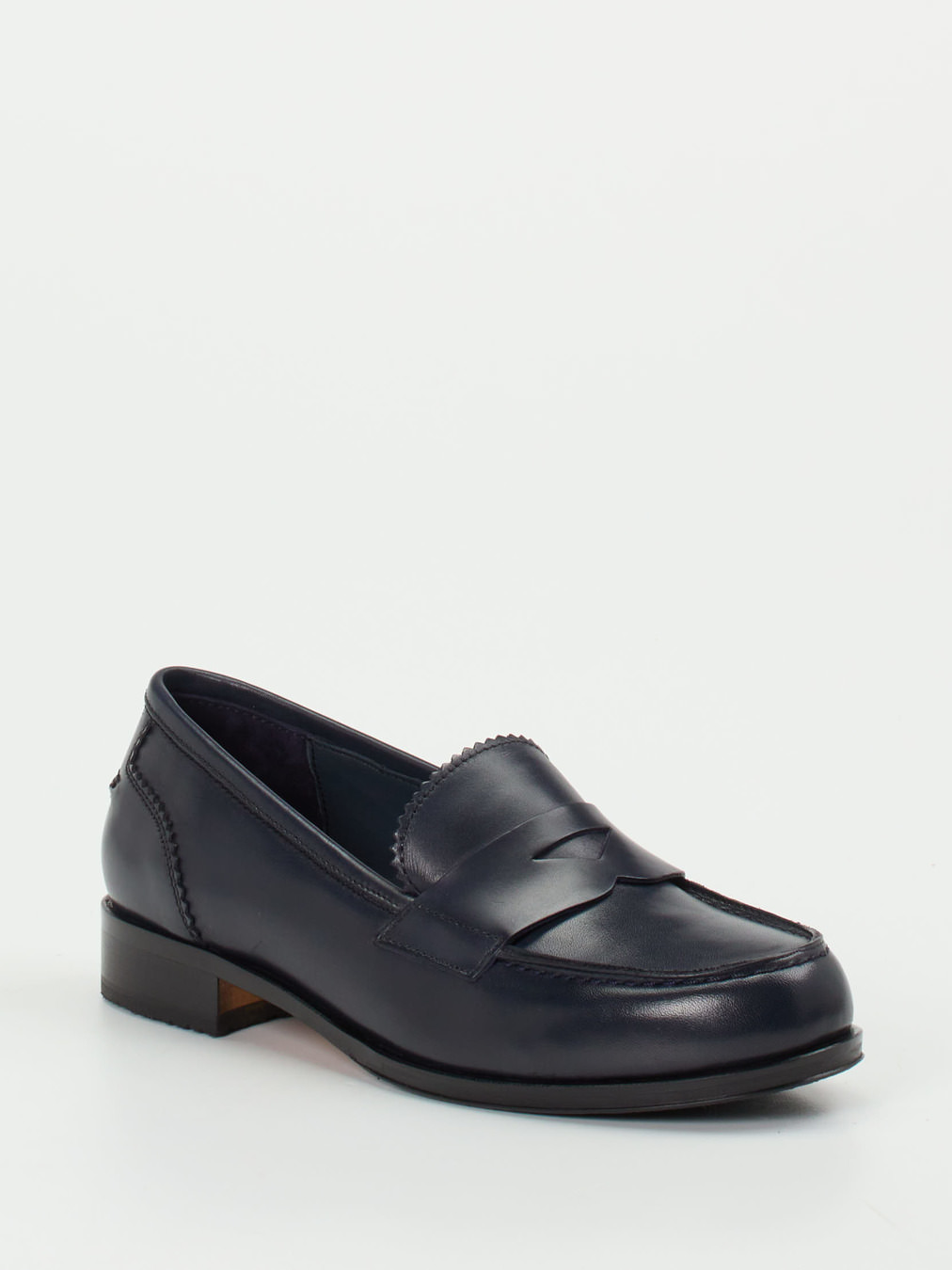 Konstantin Starke – Loafer aus Kalbleder in Dunkelblau