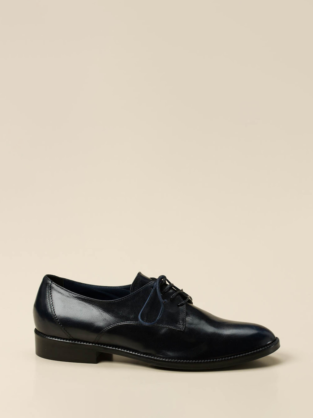 Konstantin Starke – Derby-Schuhe aus Lammleder Dunkelblau