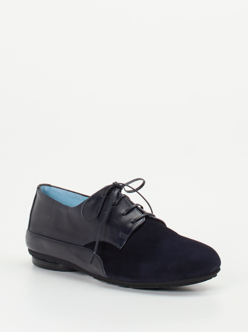 Thierry Rabotin – Derby-Schnürschuhe aus Veloursleder Blau