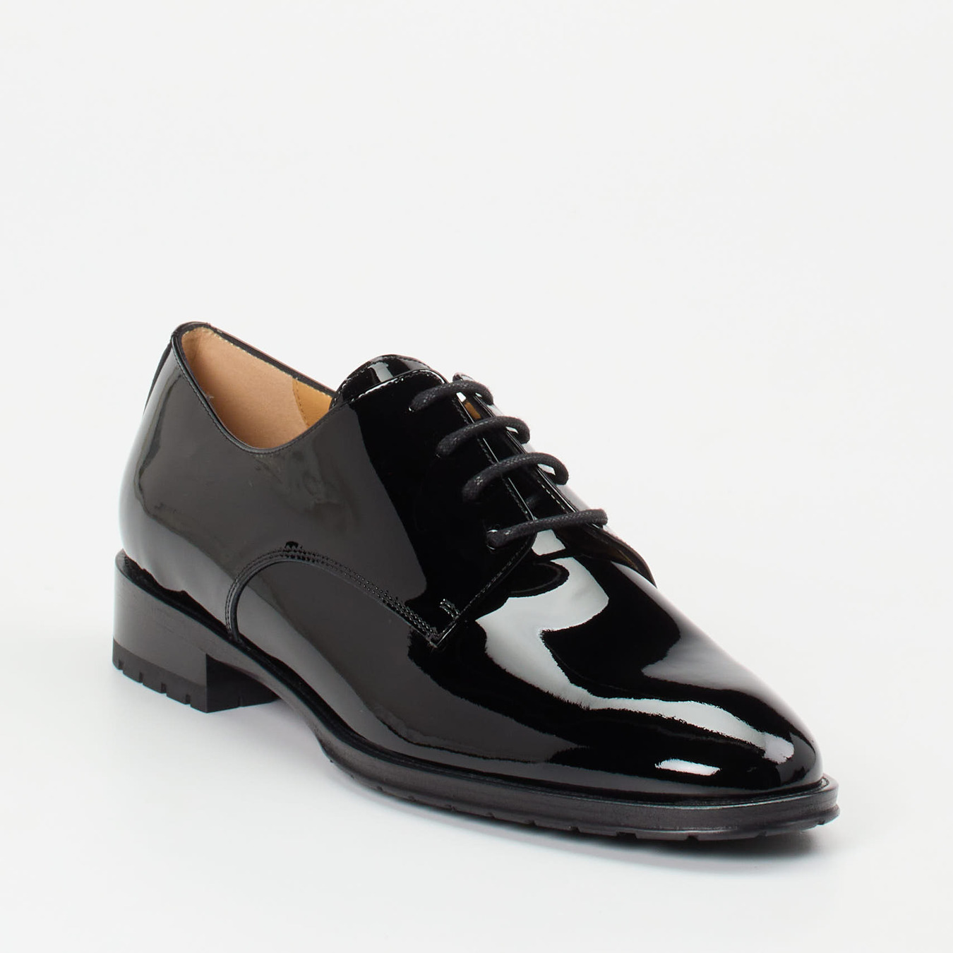 Truman's – Derby-Schnürschuh aus Lackleder schwarz