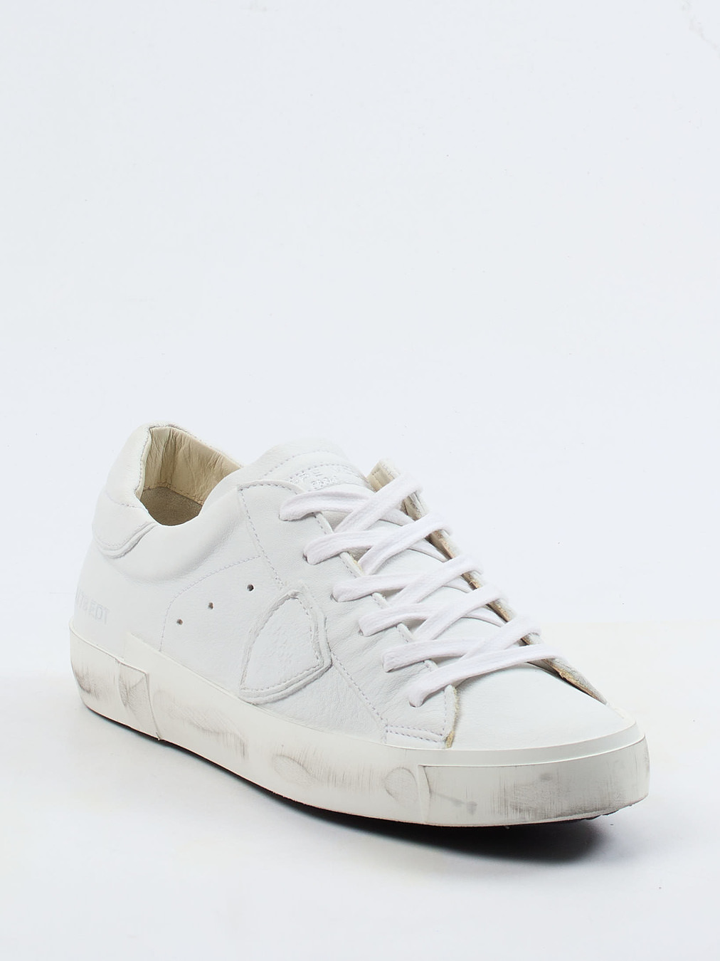 Philippe Model – Sneaker aus Kalbleder in Weiß