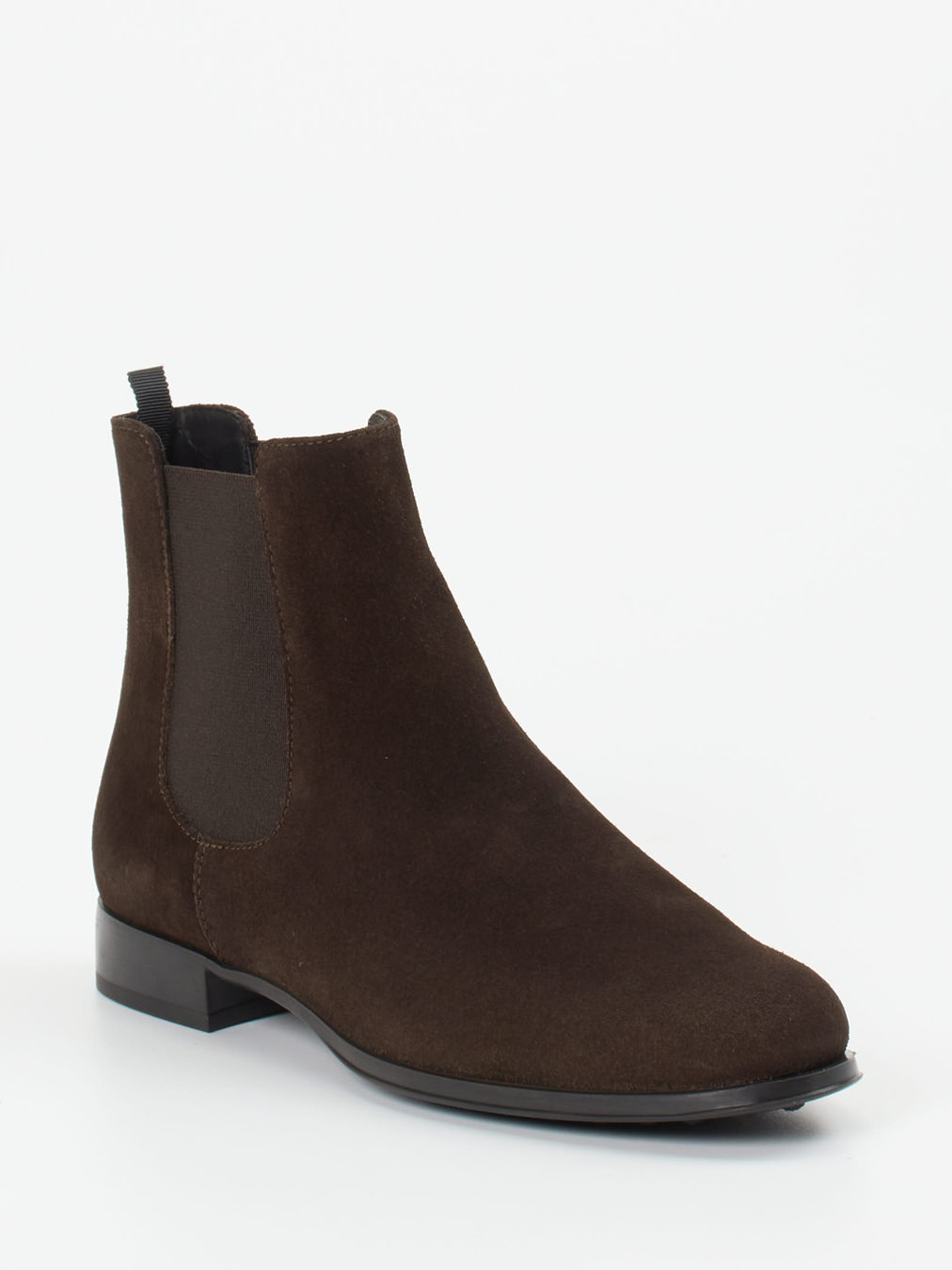 Pretty Ballerinas – Chelsea Boots aus Veloursleder Dunkelbraun