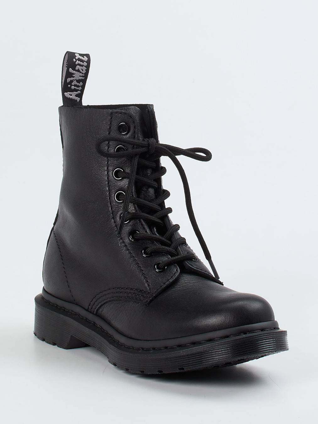 Dr. Martens – Schnürboots aus Kalbleder schwarz