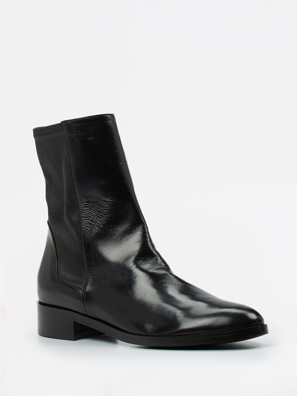 Konstantin Starke – Stiefeletten aus Lammleder schwarz