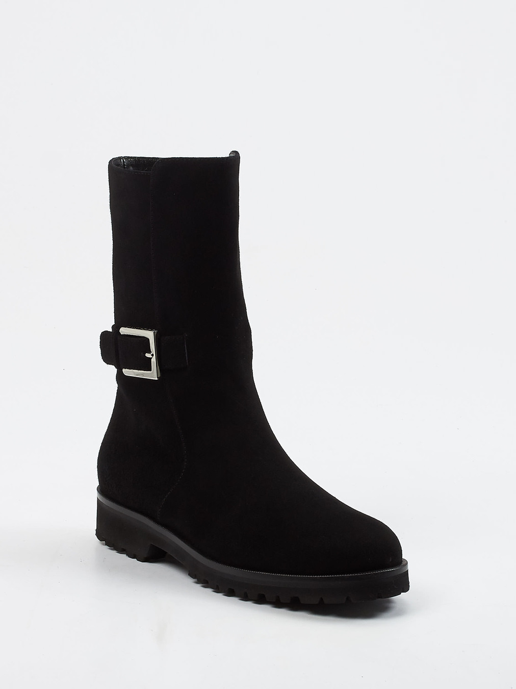 Unützer – Stiefelette aus Veloursleder schwarz