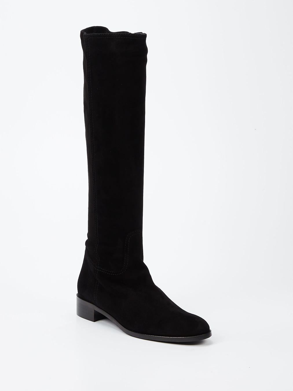 Konstantin Starke – Kniehohe Stiefel aus Lammleder schwarz