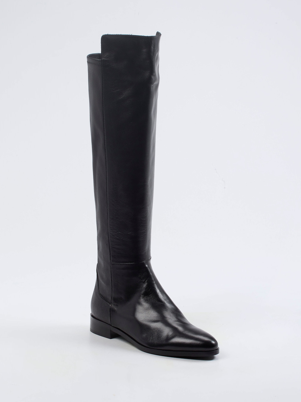 Konstantin Starke – Overknee-Stiefel aus Nappaleder Schwarz