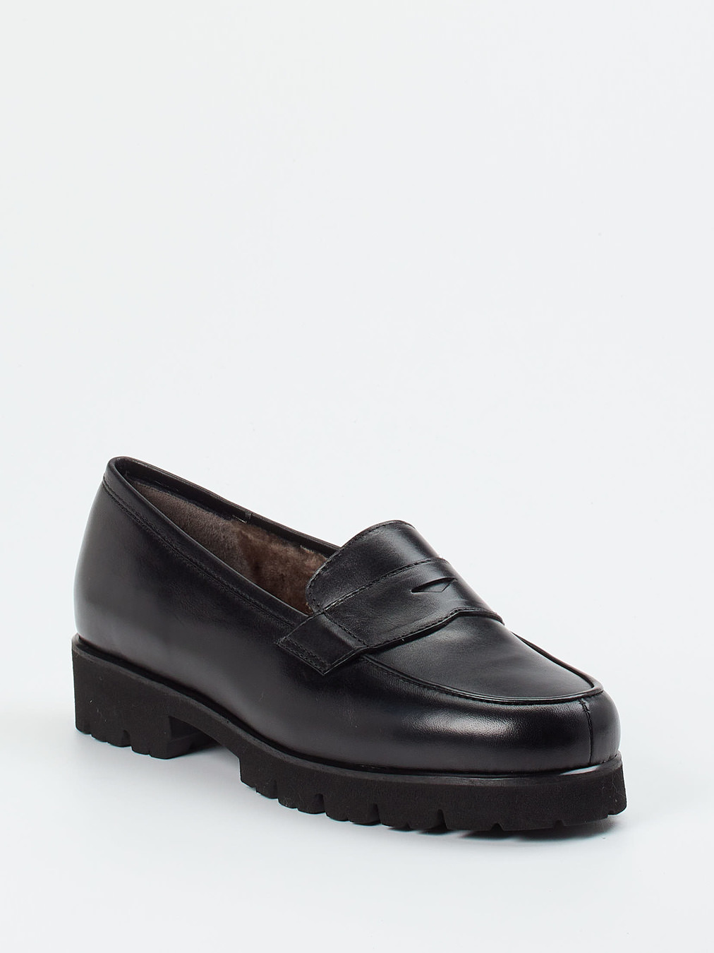 Pas de Rouge – Loafer aus Kalbleder in Schwarz