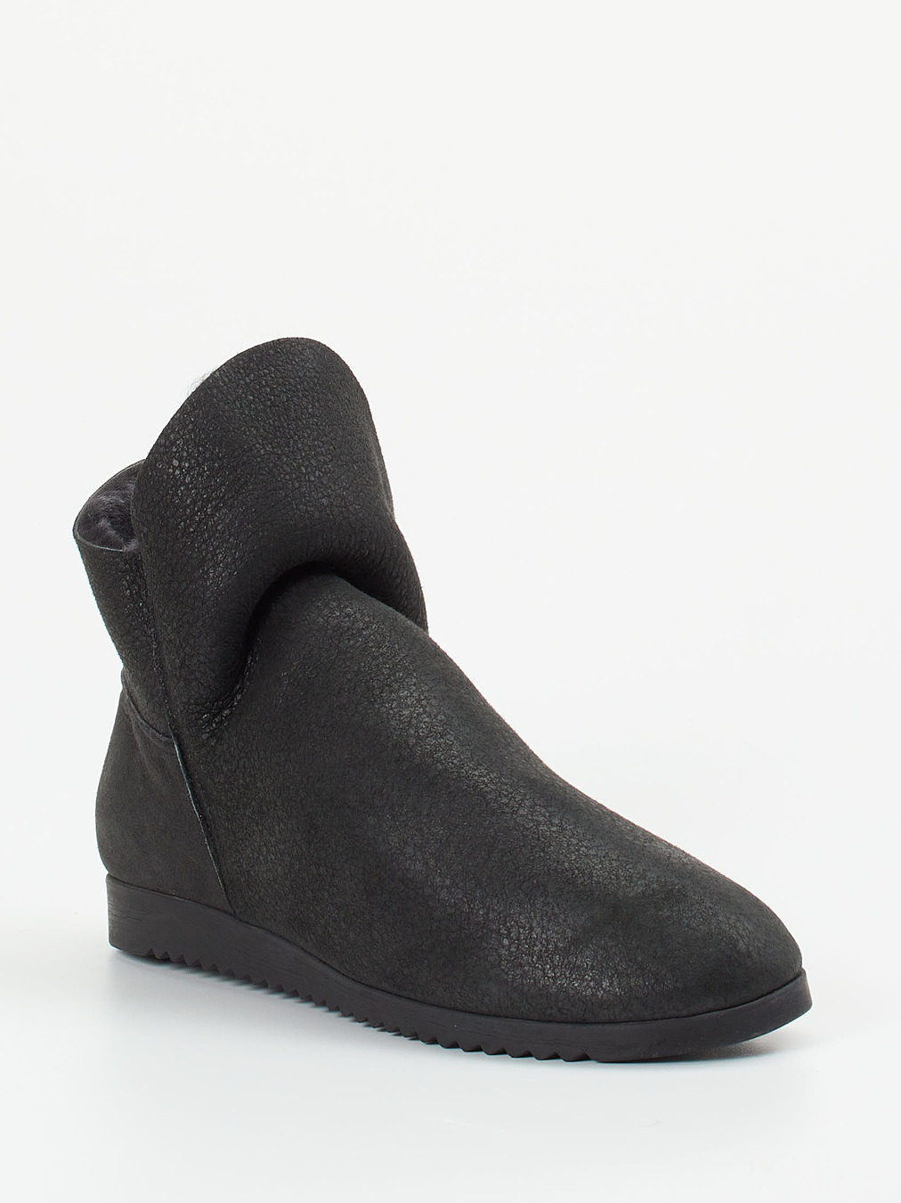 Arche – Stiefelette aus Veloursleder schwarz gefüttert