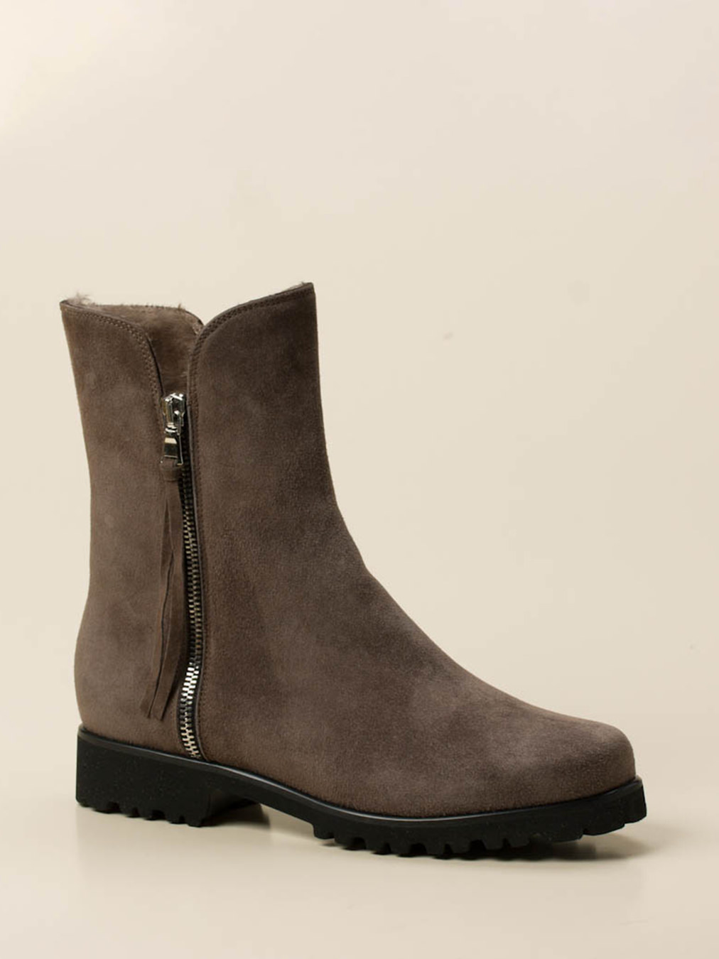 Mannori – Stiefelette aus Veloursleder braun