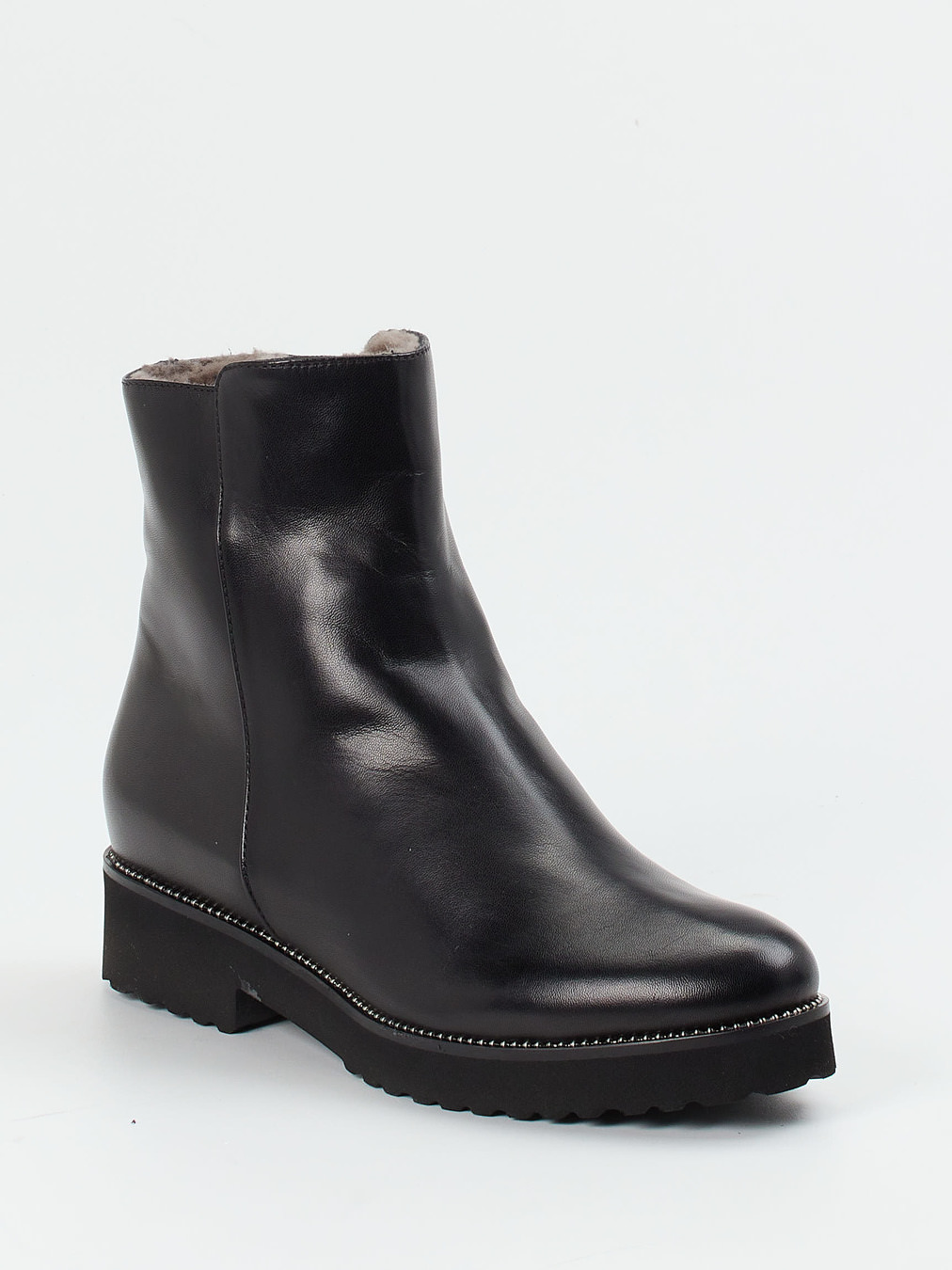 Mannori – Stiefelette aus Lammleder schwarz