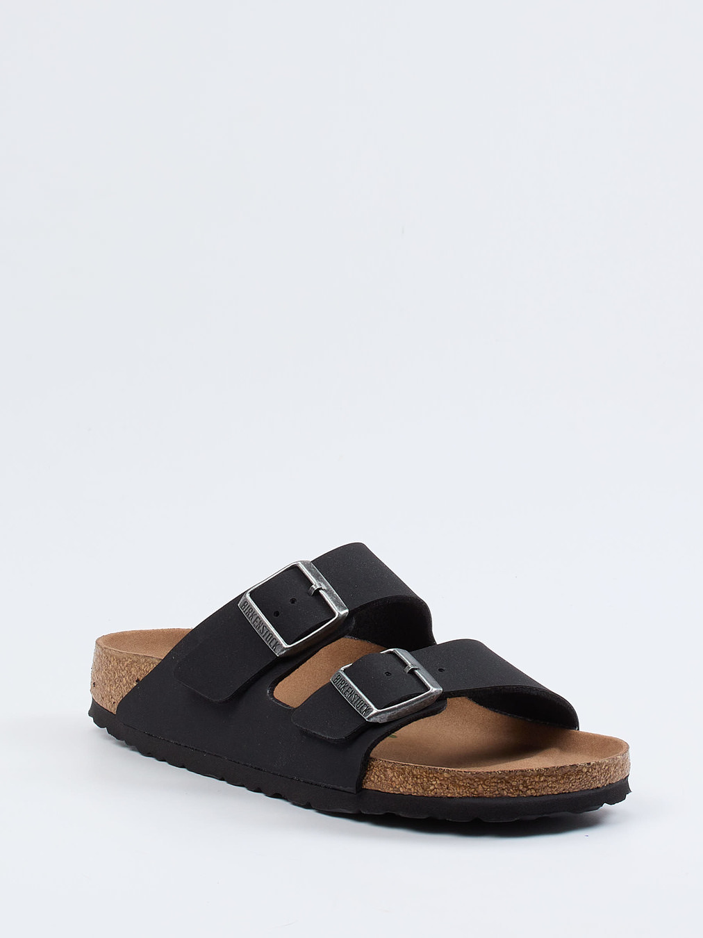 Birkenstock – Zweiriemer-Pantolette aus Veganleder schwarz