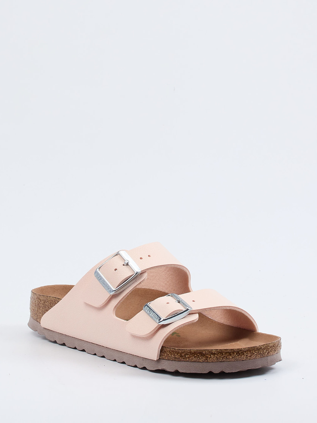 Birkenstock – Zweiriemer-Pantolette aus veganem Material rosa