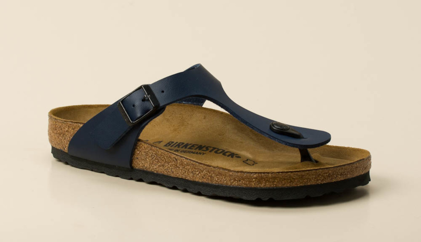 Birkenstock – Zehentrenner aus Birko-Flor Dunkelblau